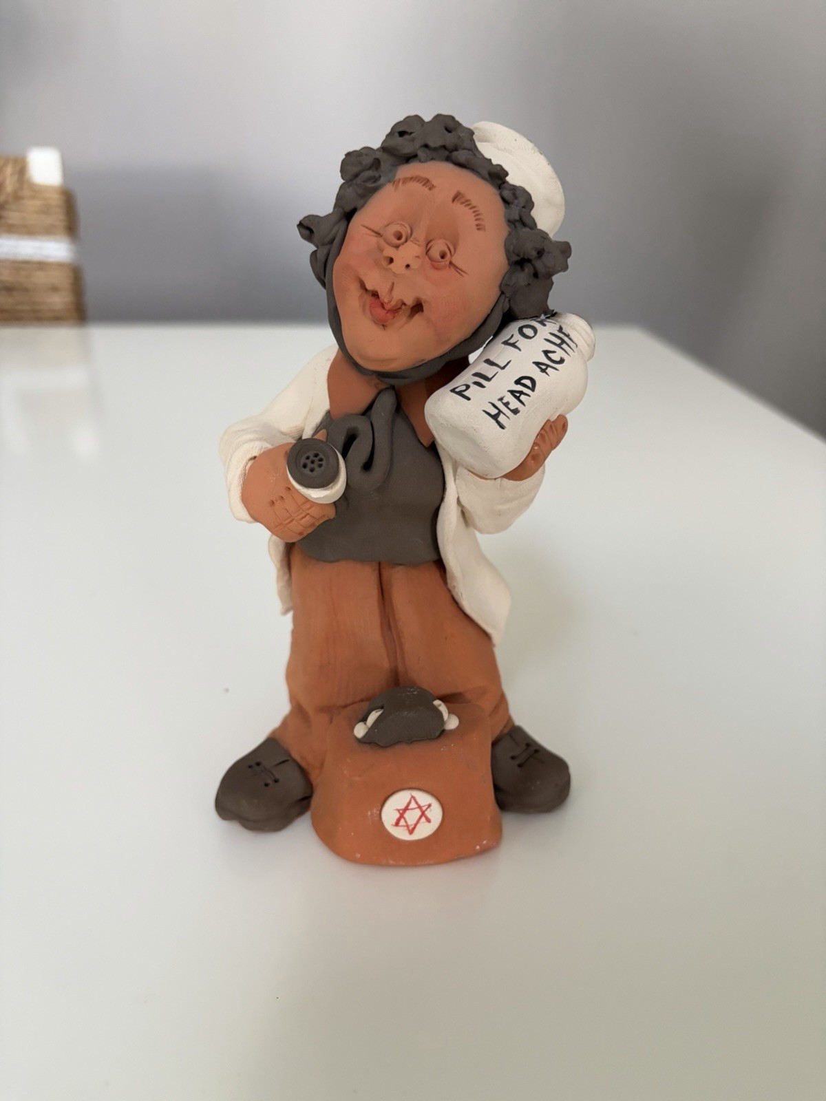 Denis Filster Denis Art Or Yuzi D Figurine Of Doctor Vintage Made In Israel