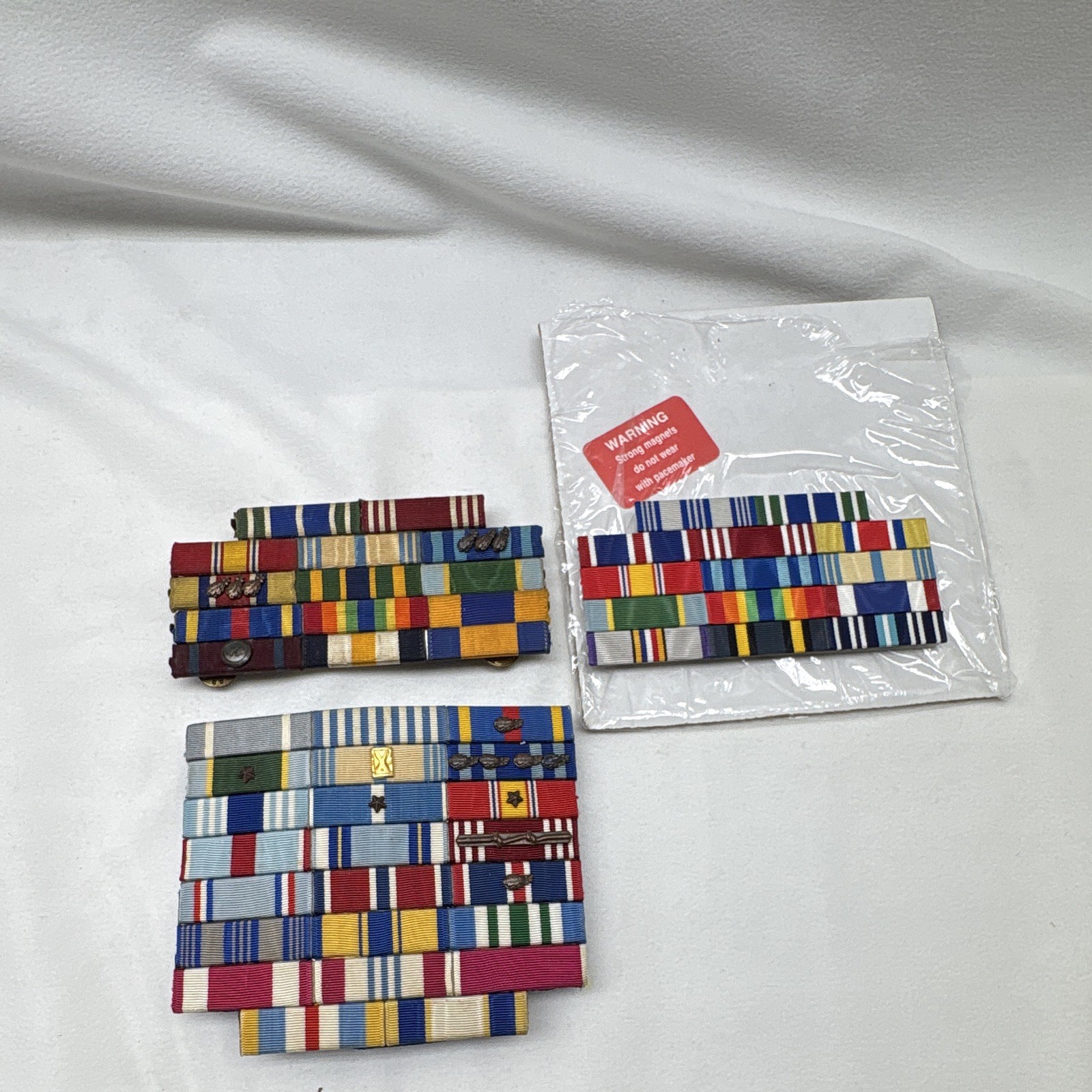 Vintage US Military Service Ribbon Bars Lot Ribbon Racks Medals Of America⁠