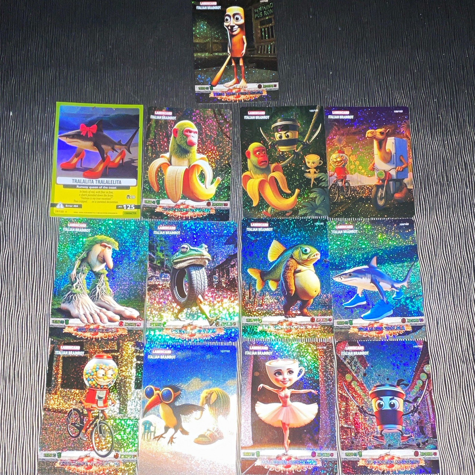 LaminaCard Rare and Ultra Rare Italian Brainrot Trading Holographic Cards