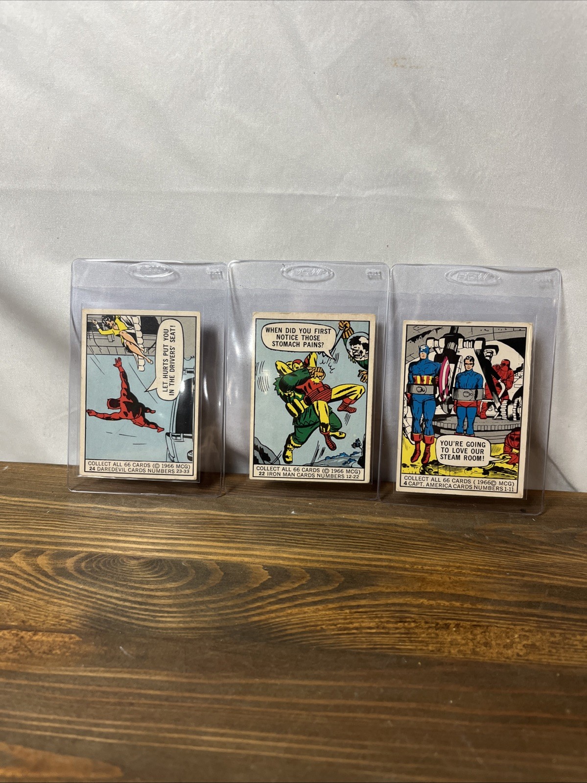 1966 Donruss Marvel Super Hero Trading Card Lot Of 3