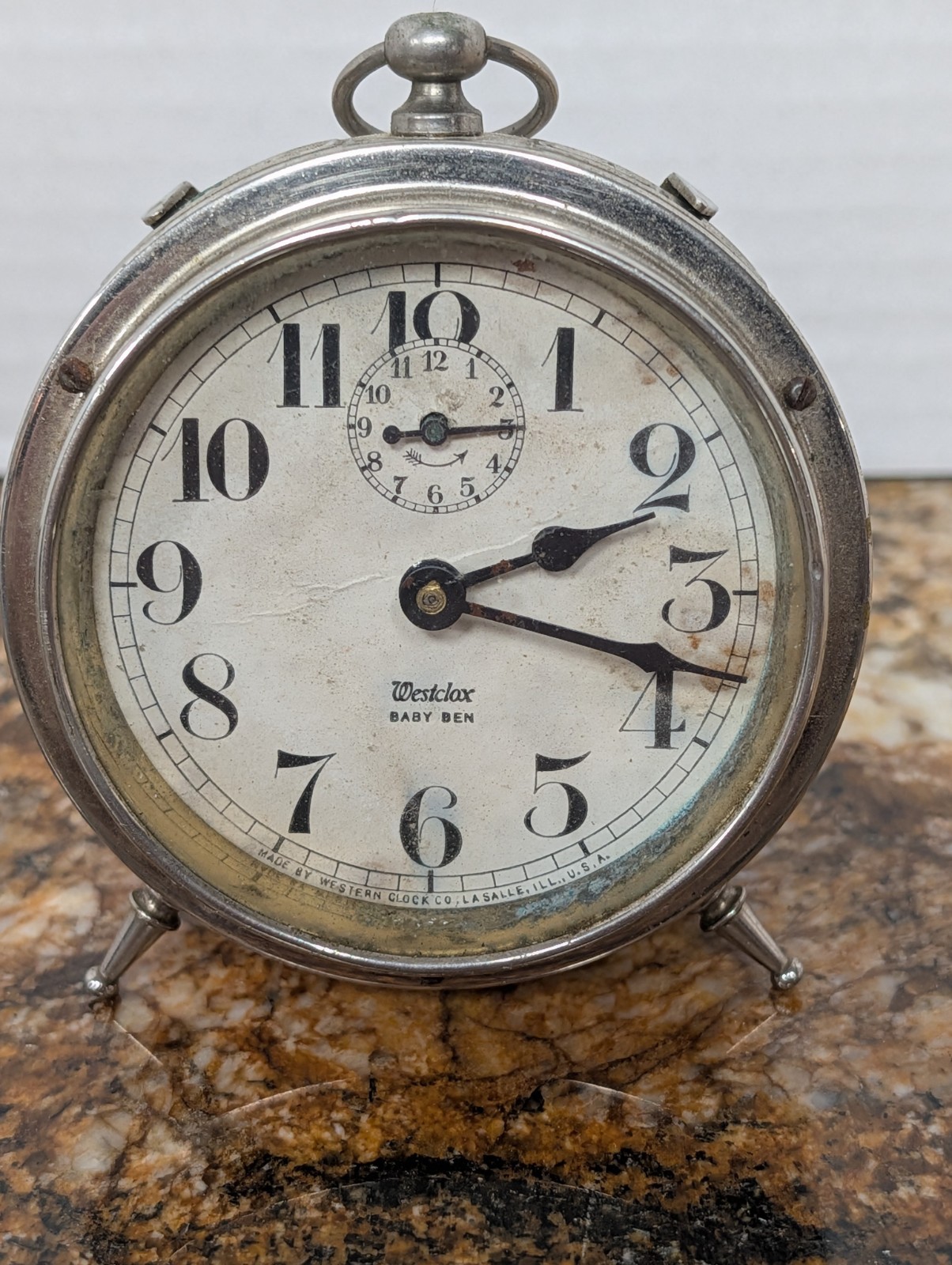 Antique Westclox Big Ben Loud Alarm Wind Up Windup Alarm Clock Early 1900\'s