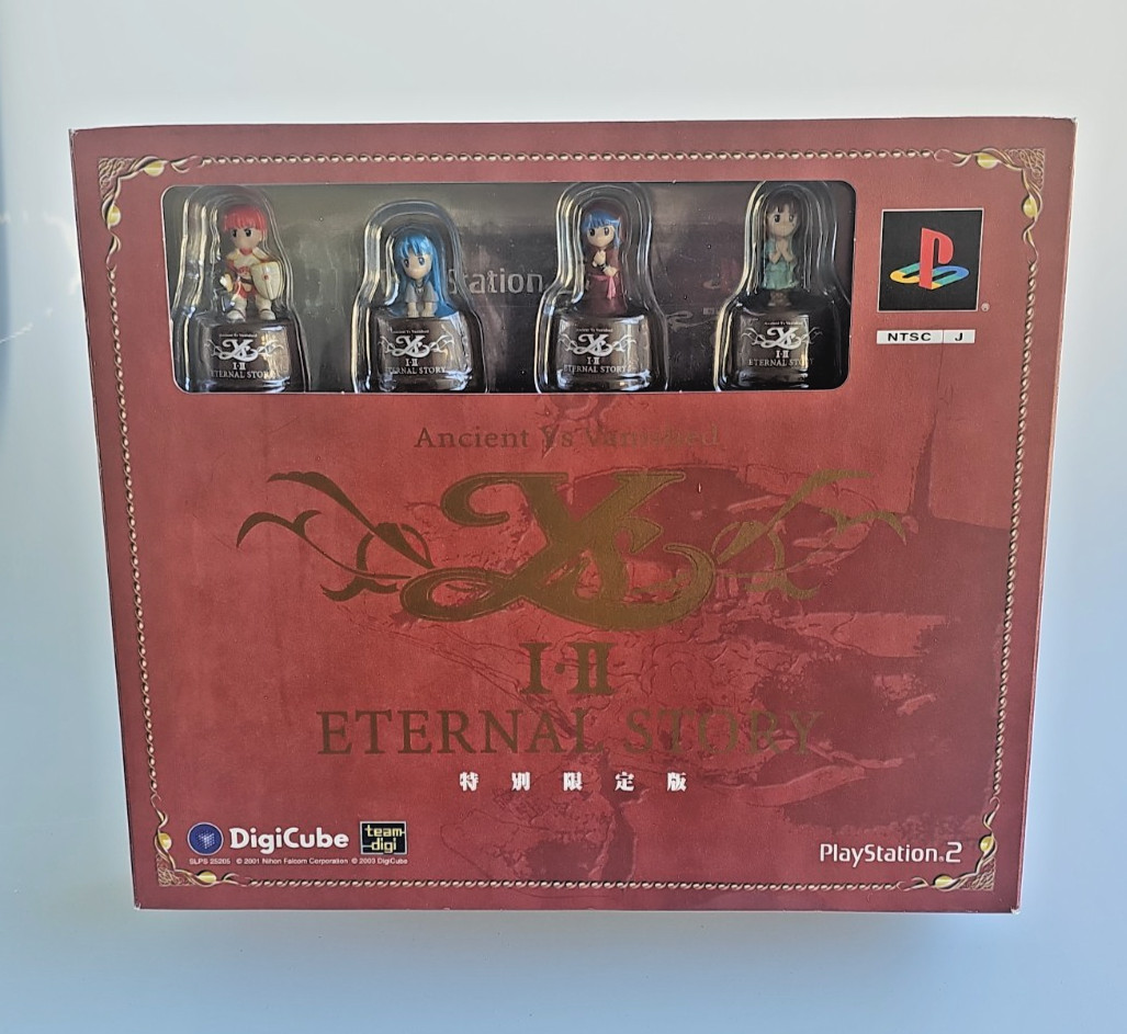 Ys I & II: Eternal Story Limited Edition PS2 Digicube Bottle Cap Figures Diorama