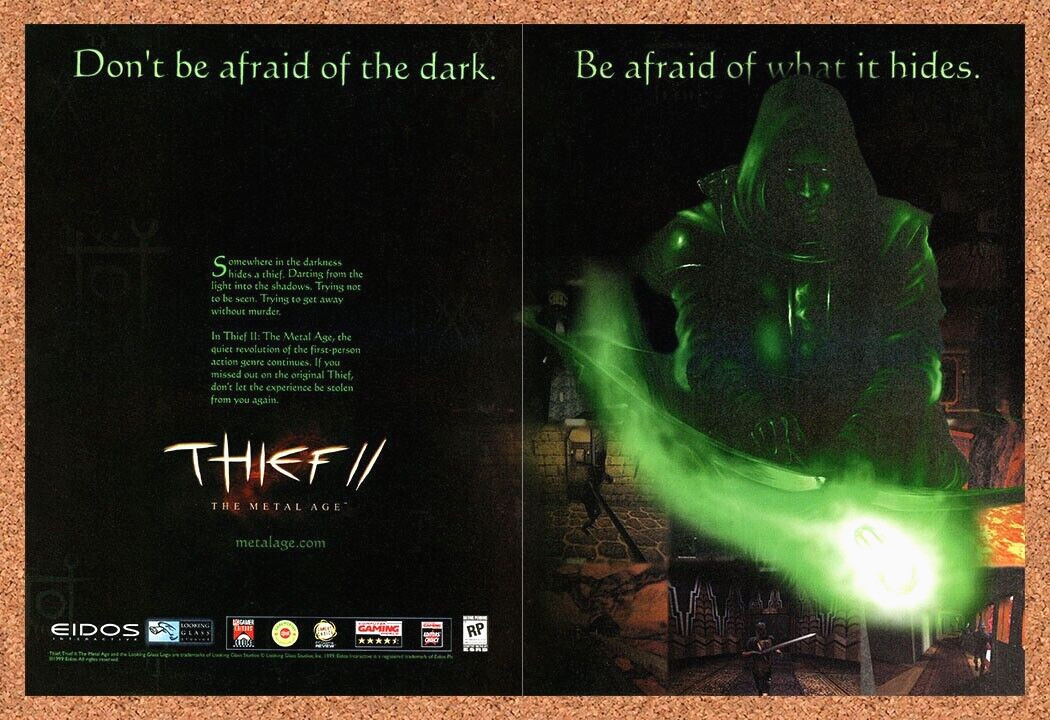 2000 Thief II The Metal Age PC Original Advertisement / Retro Promo v1