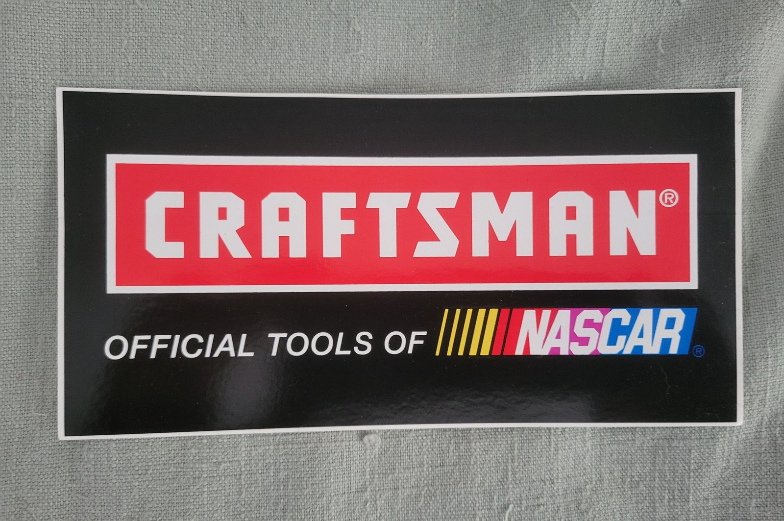 Craftsman Tools Official Tools of NASCAR Promotional Sticker, Near Mint