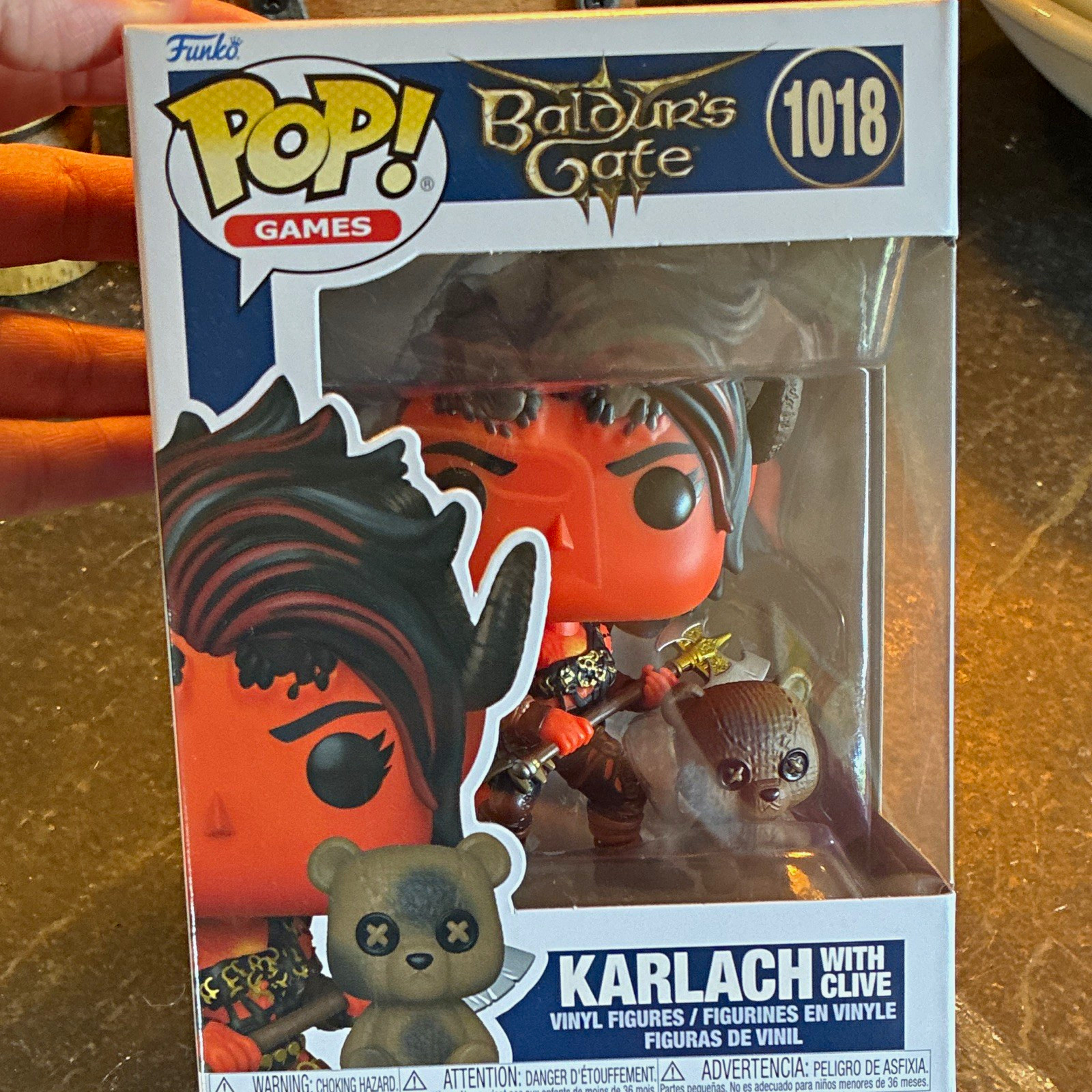 Funko Pop Baldur's Gate Karlach w/ Clive #1018 Vinyl Figure