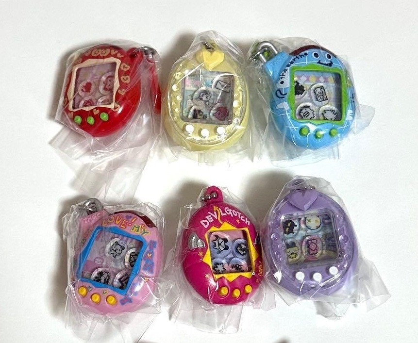 Tamagotchi Shaka Shaka Charm Collection 3 All 6 set complete Japan Gashapon