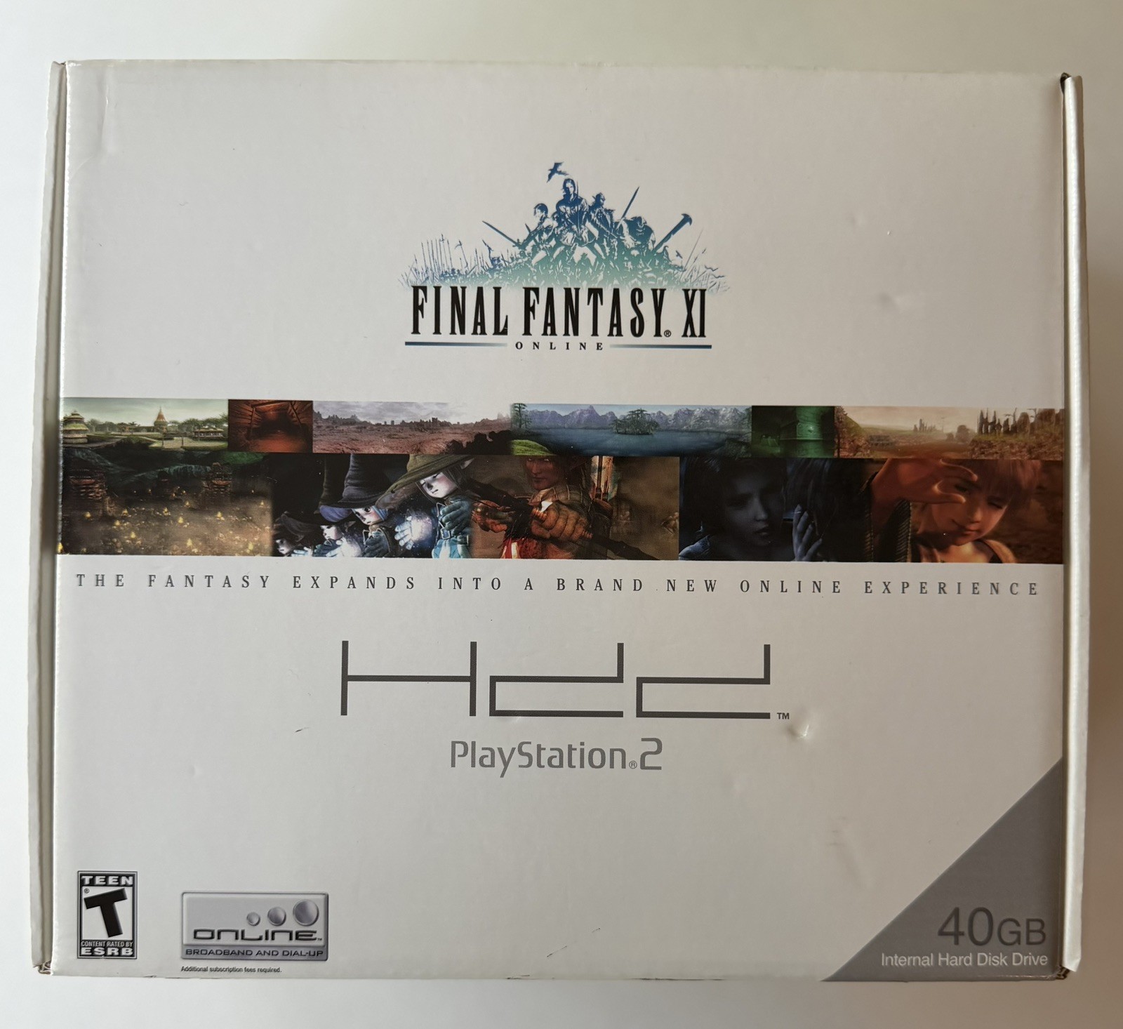 Final Fantasy XI Online 40GB HDD Hard Disk Drive Bundle PlayStation 2 PS2 