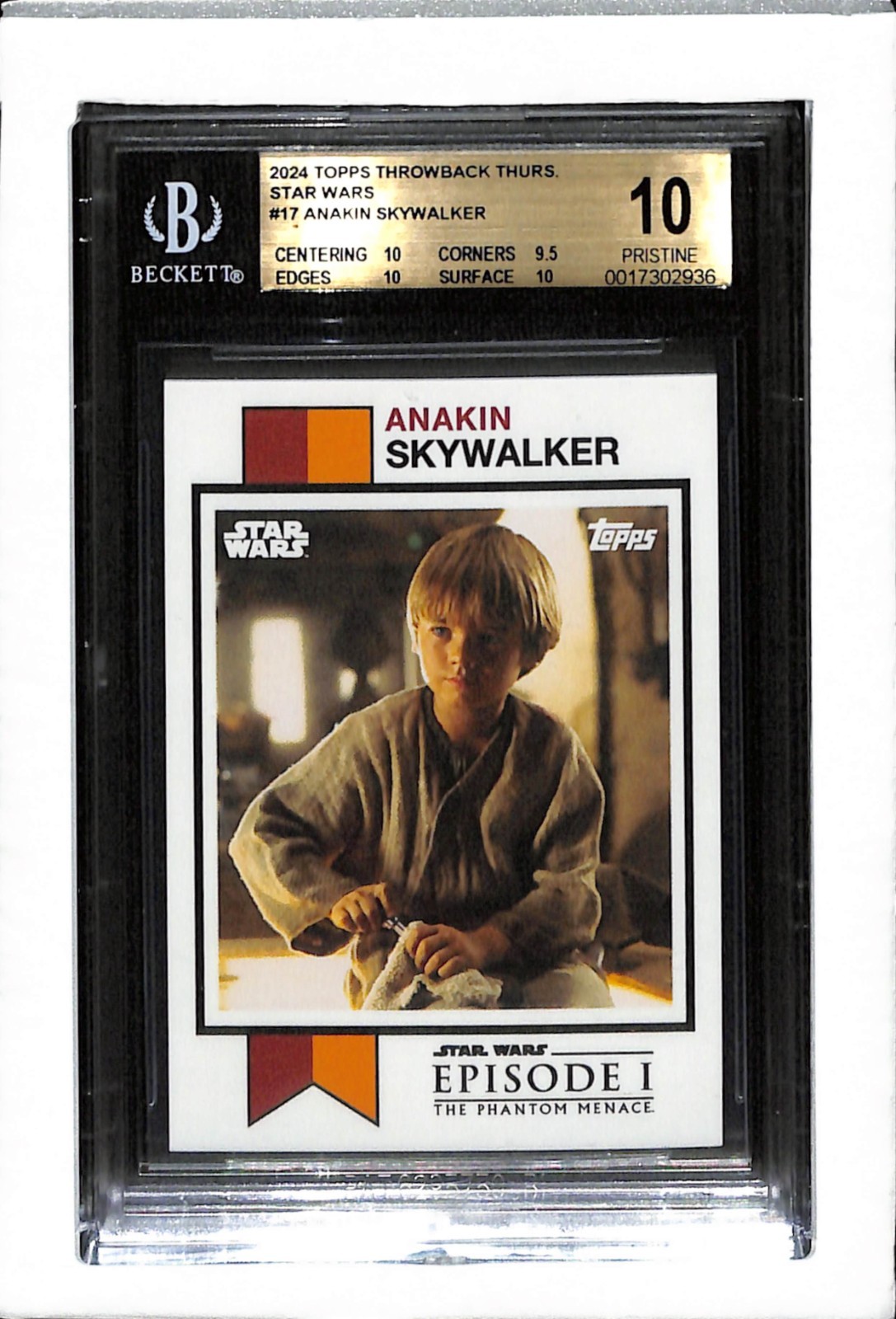 YOU PICK 2024 TOPPS TBT STAR WARS #17 ANAKIN SKYWALKER PR 729 BGS 9.5 & 10