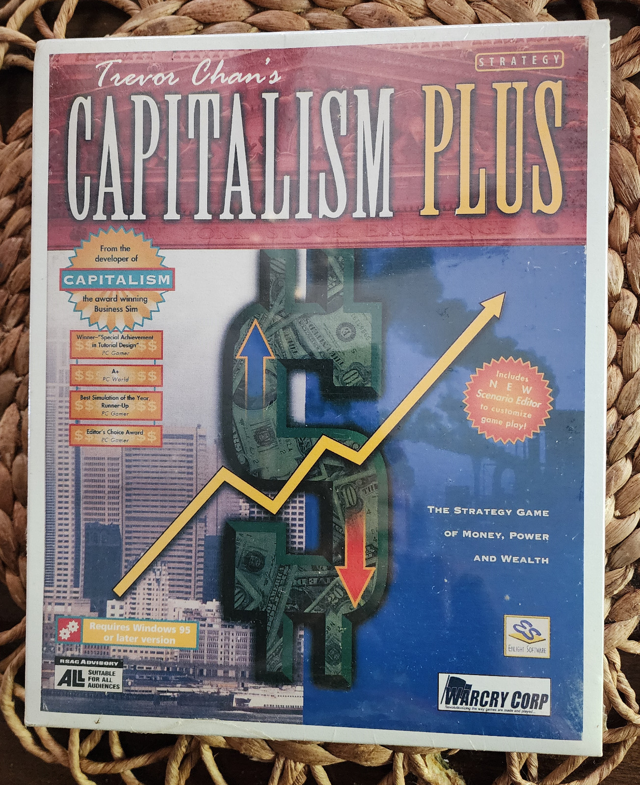 Capitalism Plus (1996) PC Big Box New Factory Sealed Business Simulator