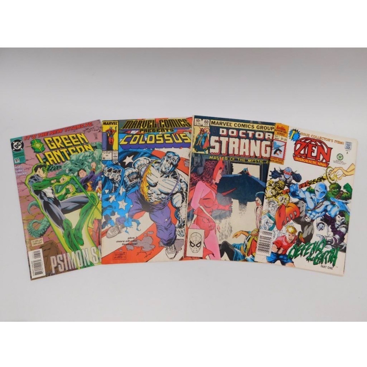 Vintage Comic Book Lot Marvel DC Zen Green Lantern Dr Strange Colossus 4 Issues