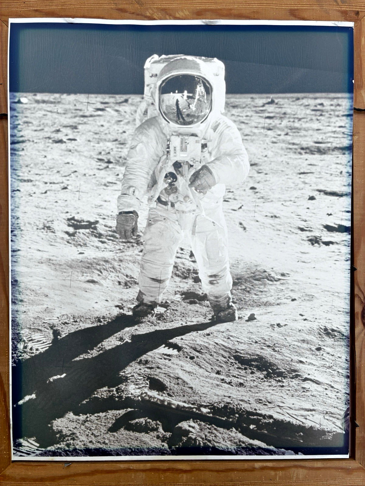 🚀 RARE VINTAGE 11x14 APOLLO 11 BUZZ ALDRIN MOON WALK PHOTO \