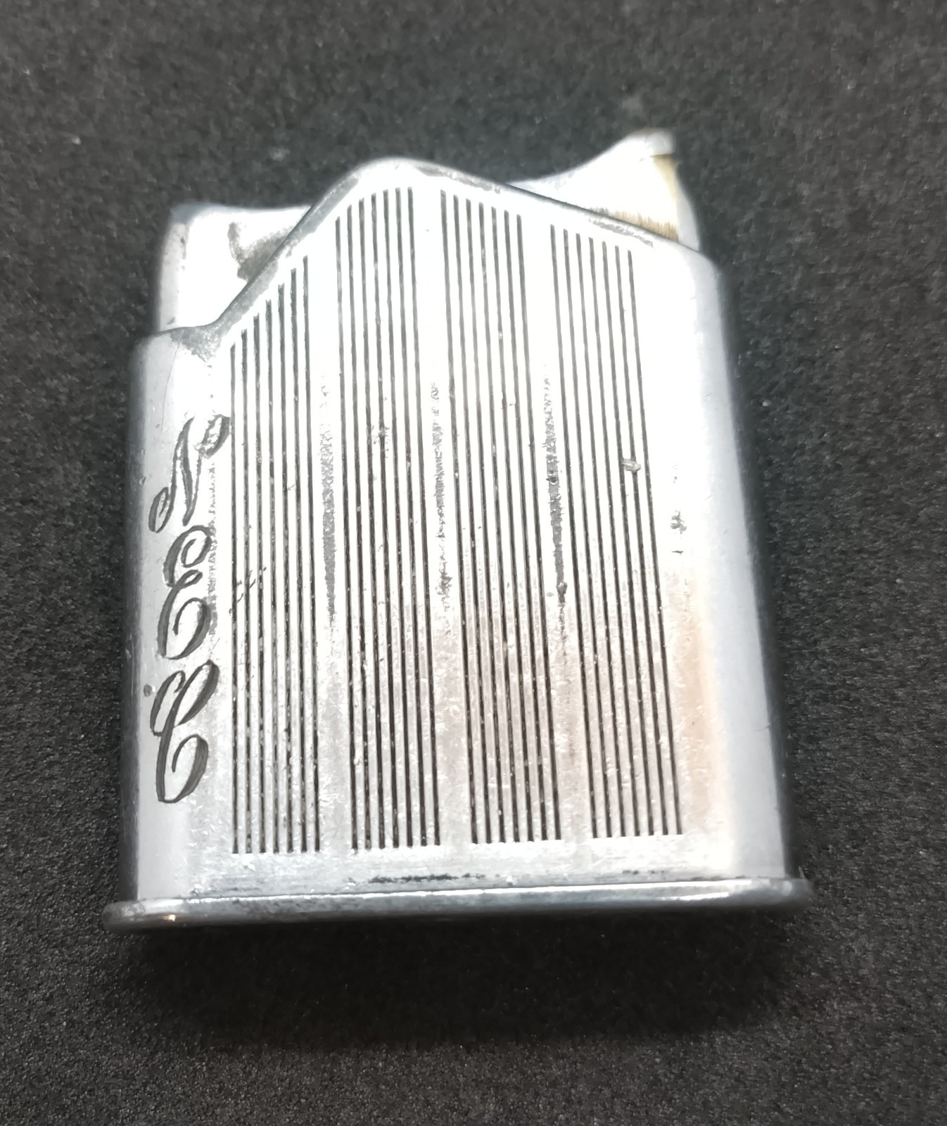 Vintage Rolls Wonder Monogram Petrol Pocket Lighter 1950s British Made WORKING