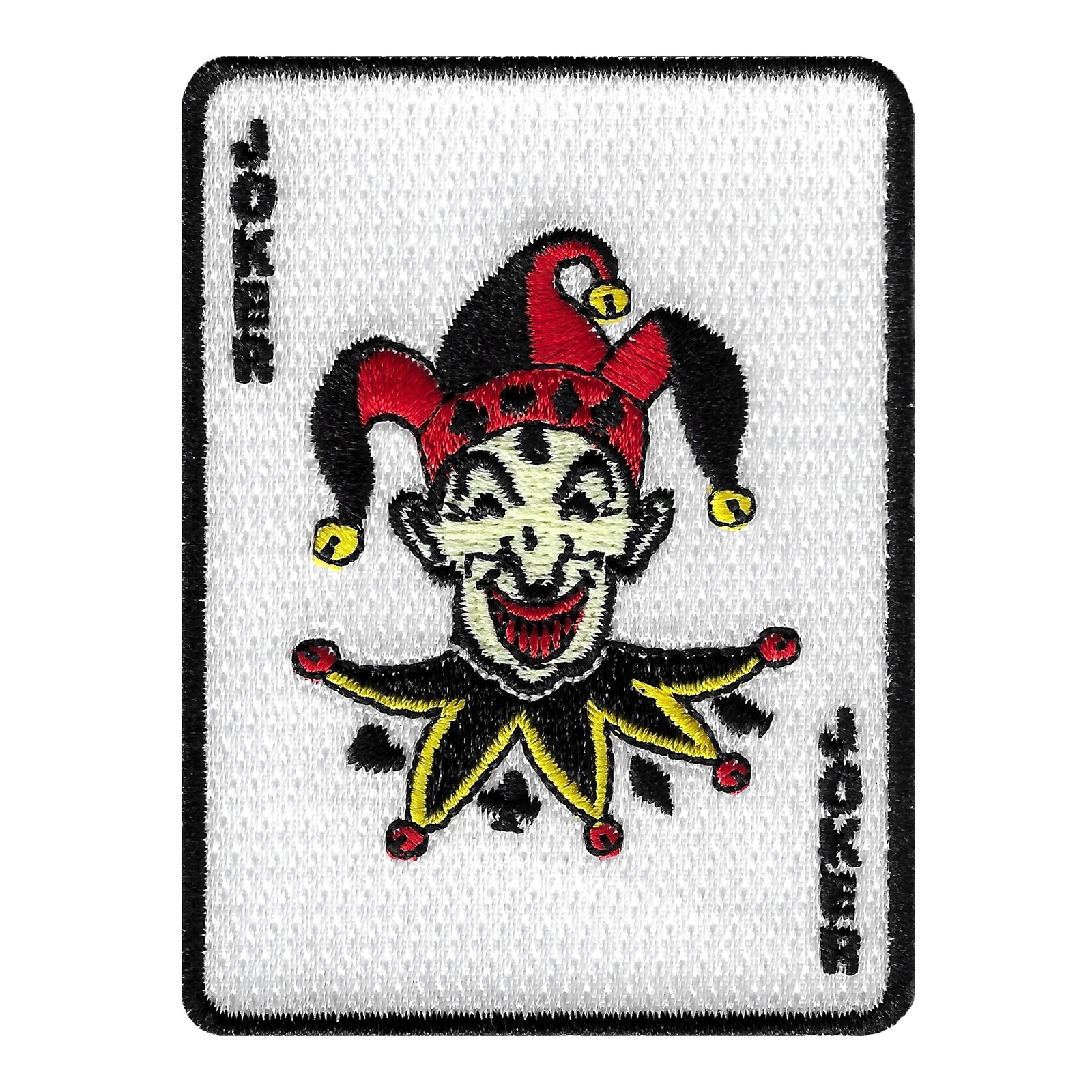 JOKER CARD iron-on PATCH Poker Wild Card LAS VEGAS embroidered GAMBLING EMBLEM