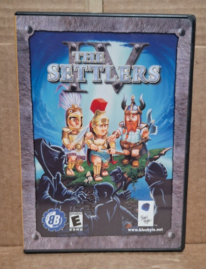 The Settlers IV (4) (PC, 2002) - Case & Disc Only, Tested