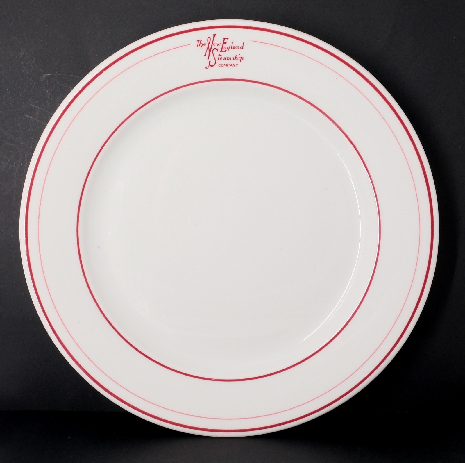Antique New England Steamship Co plate Buffalo China 