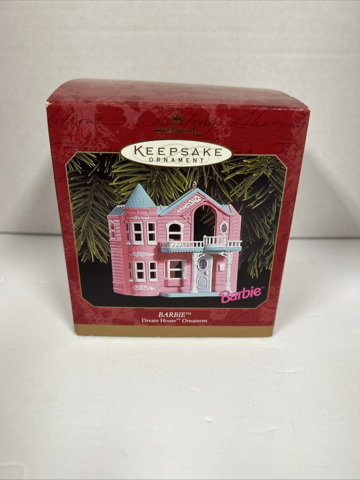 Hallmark Keepsake Ornament 1999 Barbie Dream House Handcrafted Pink NEW 