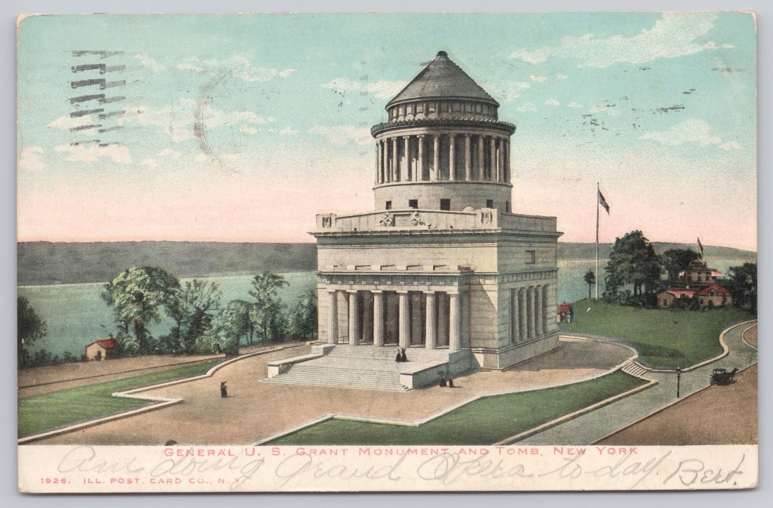 Vintage 1907 General U.S. Grant Monument Postcard New York