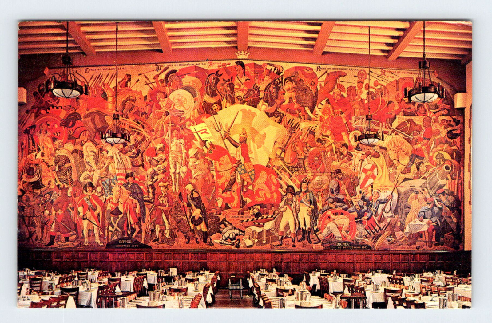 Fifteen Decisive Battles of The World Painting Vintage Postcard AF309