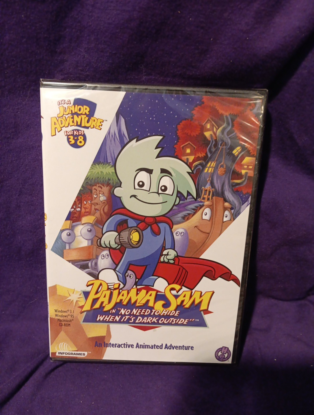 NEW SEALED Pajama Sam NO NEED TO HIDE WHEN IT'S DARK OUTSIDE PC Interactive Game