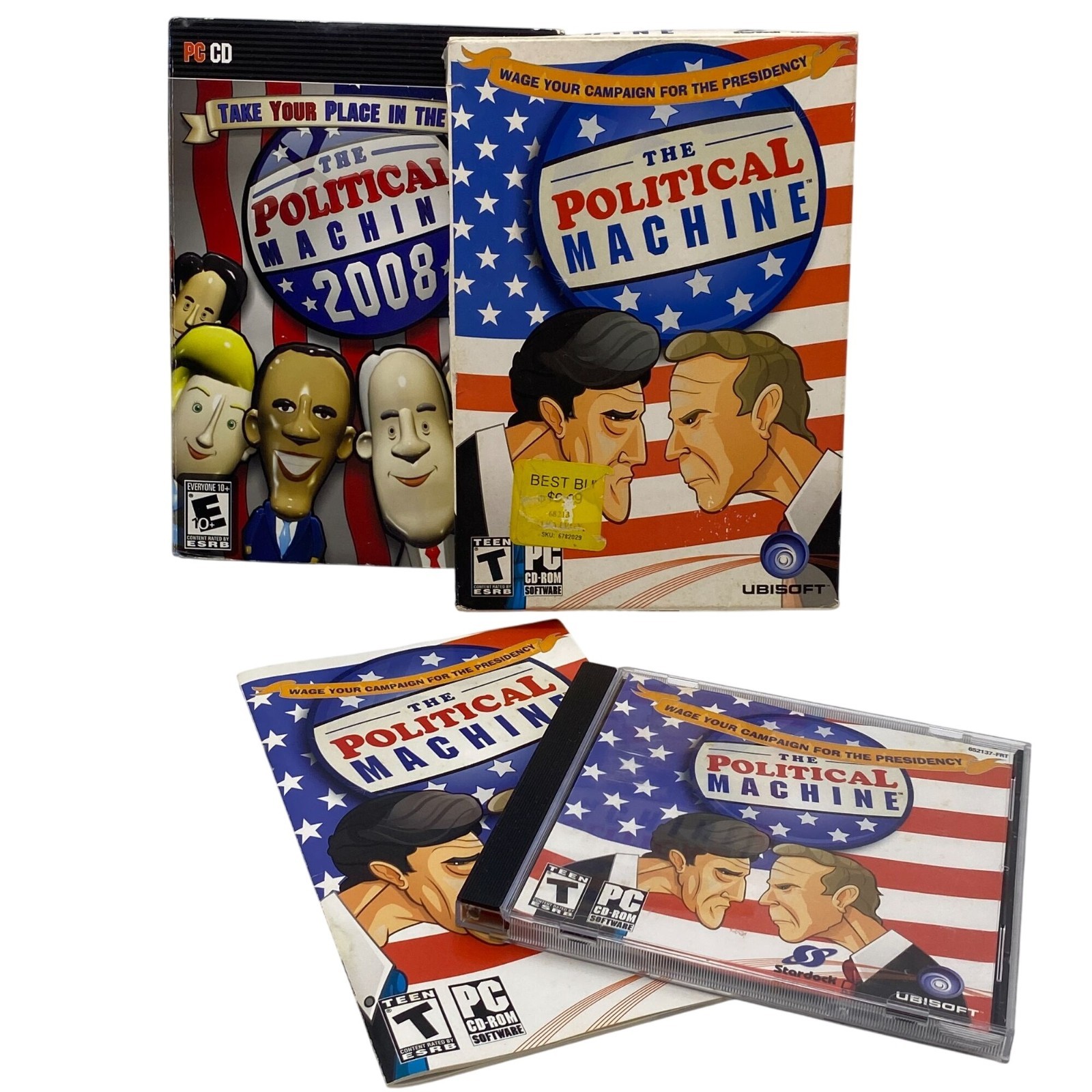 The Political Machine PC CD ROM computer video games 2008 Campaign for President