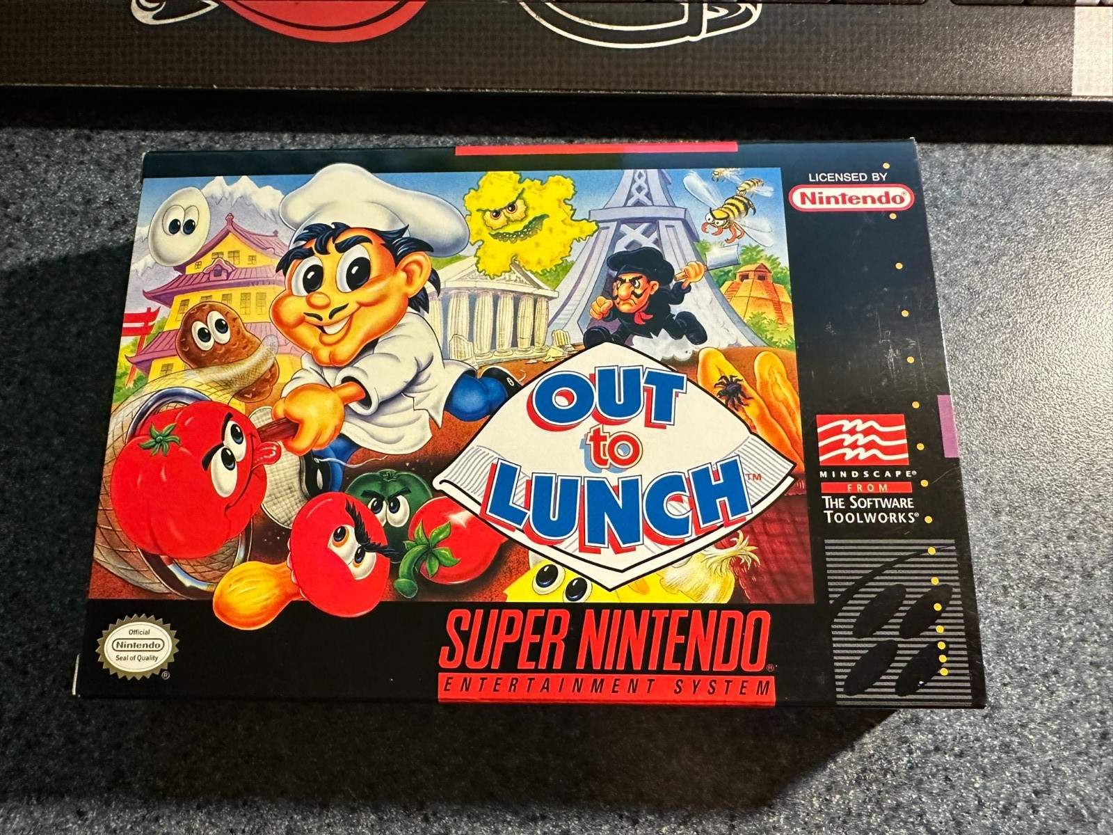 Out To Lunch for Super Nintendo (SNES) CIB Complete Excellent