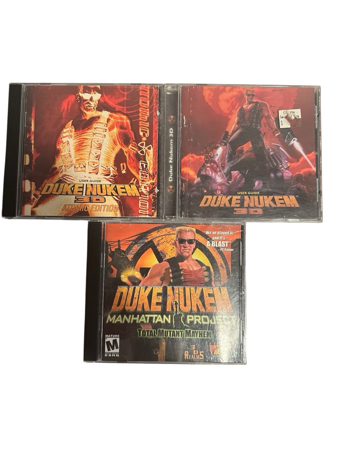 Duke Nukem II & Duke Nukem 3D, Duke Nukem Manhattan Project(PC CD-ROM) Lot Of 3 