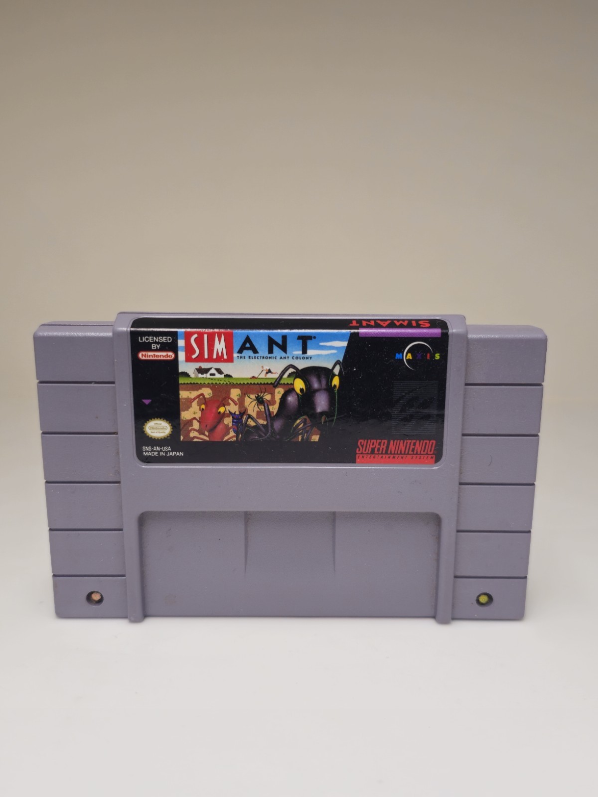 Sim Ant Super Nintendo Entertainment System Authentic Cart