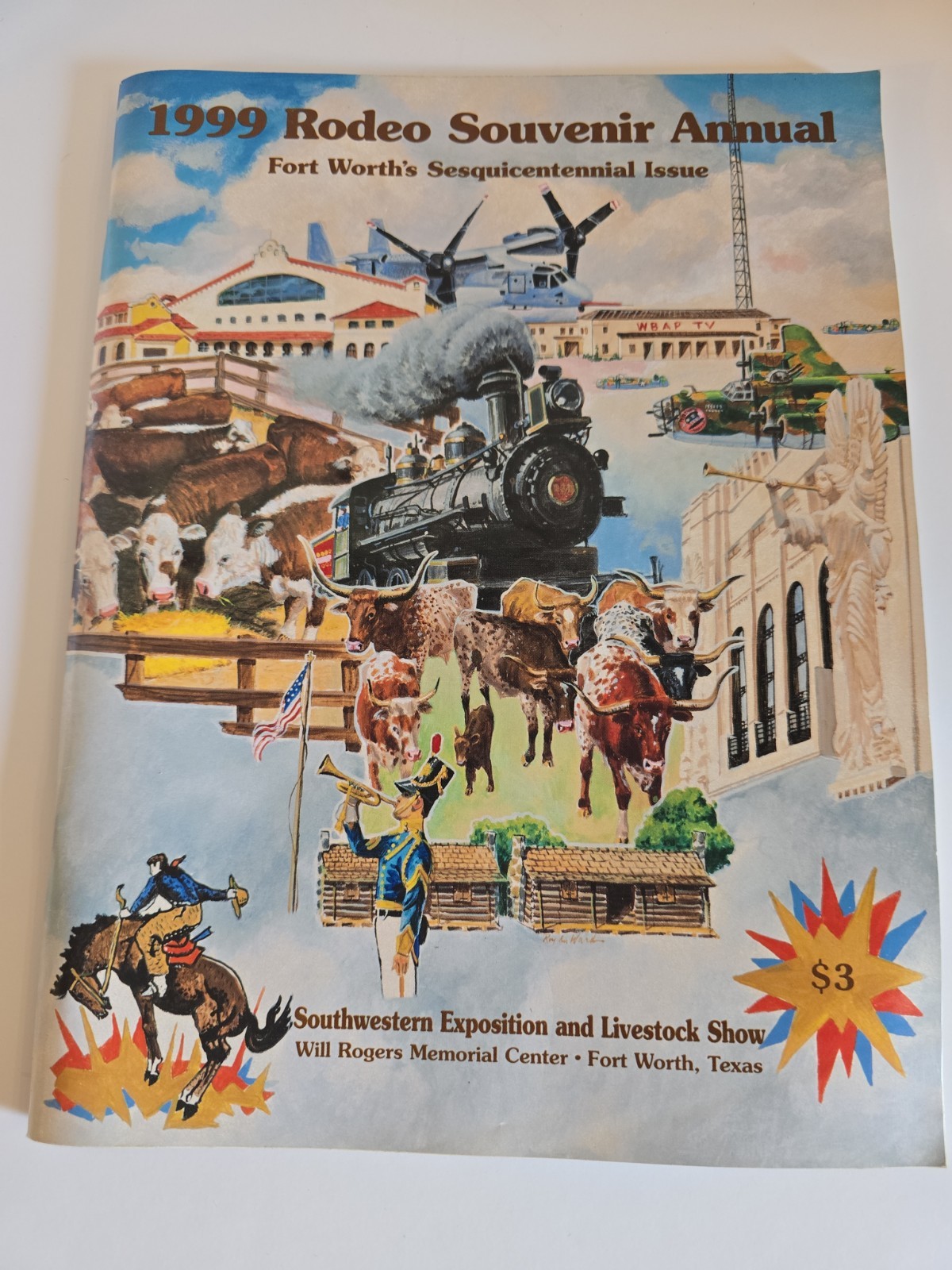 Original 1999 Fort Worth Texas Stock Show Rodeo Official Program