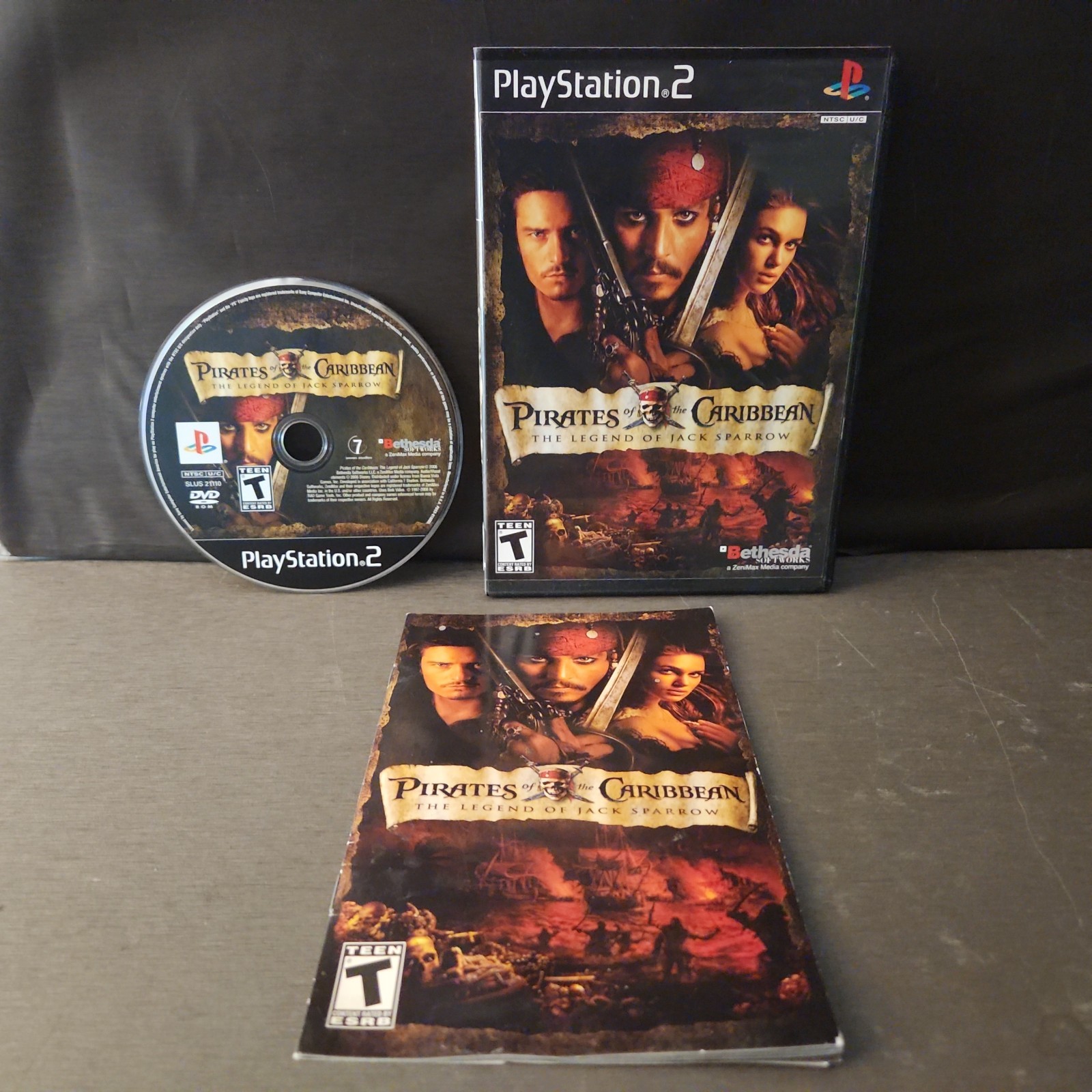 Pirates of the Caribbean Legend of Jack Sparrow PS2 Game CIB