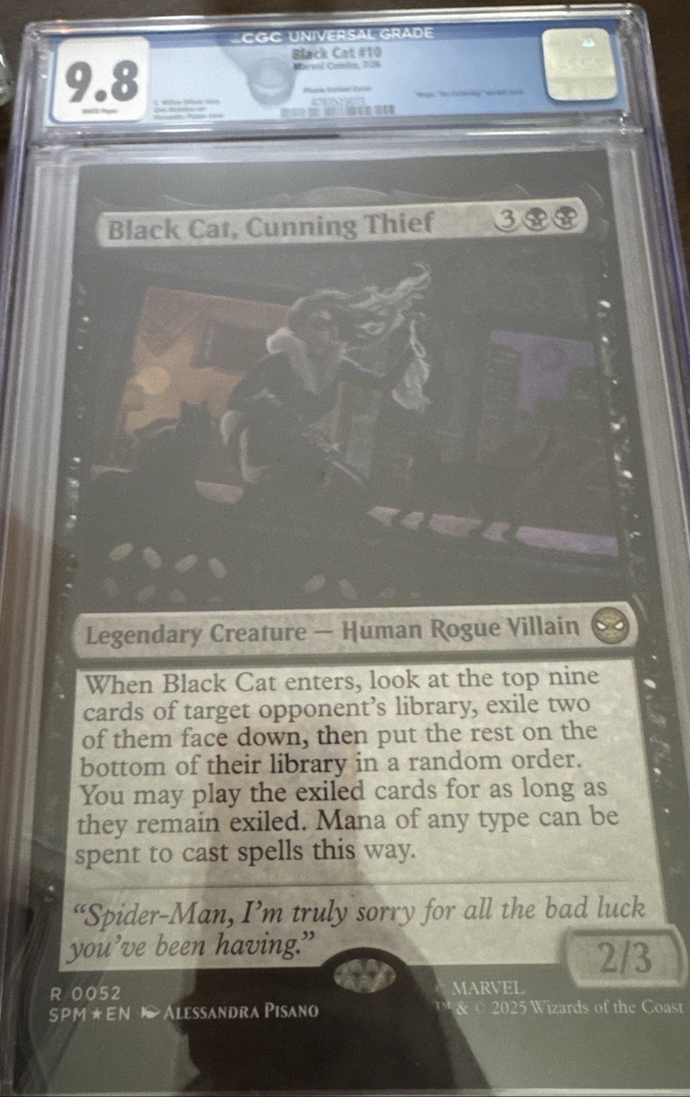 Black Cat #10 Magic the Gathering variant CGC 9.8 NM/M *HOT ITEM* 