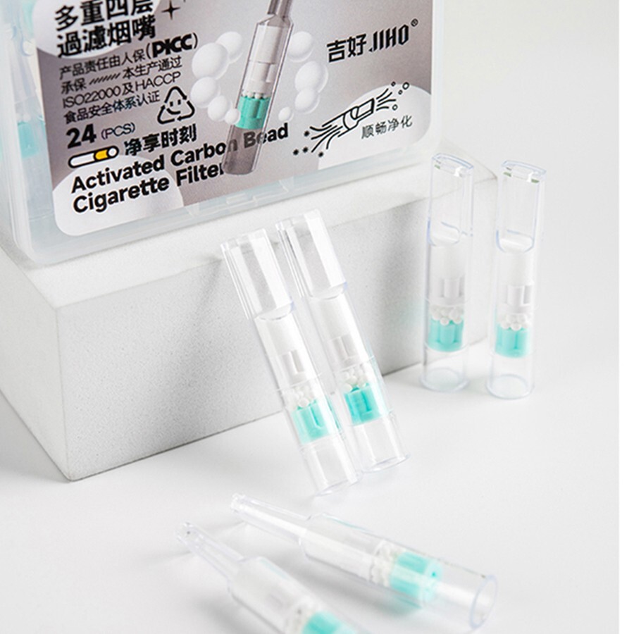 5 boxes of 120 disposable tobacco filters with multiple filters to reduce tar