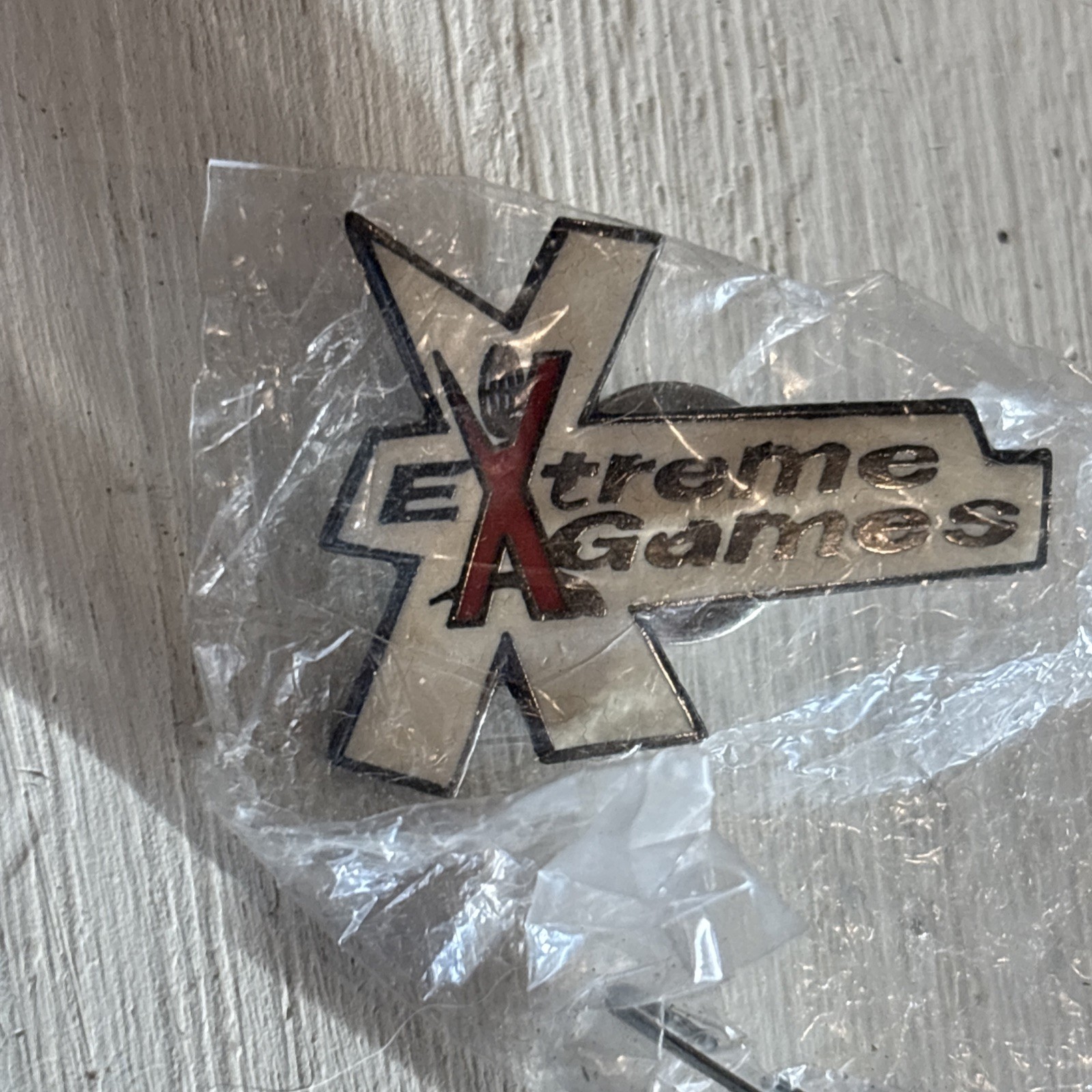 Vintage ESPN EXTREME GAMES Lapel Pin 1994/1995 inaugural X Games Rhode Island