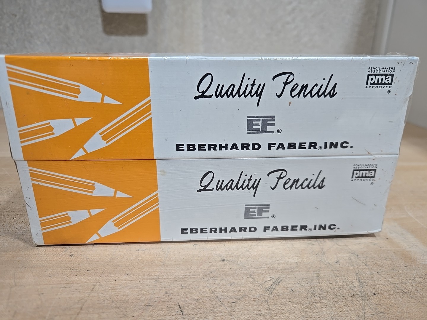 Vintage EF EBERHARD FABER Pencil 6 Boxes (72 Pencils) MARIGOLD 240 Sealed New