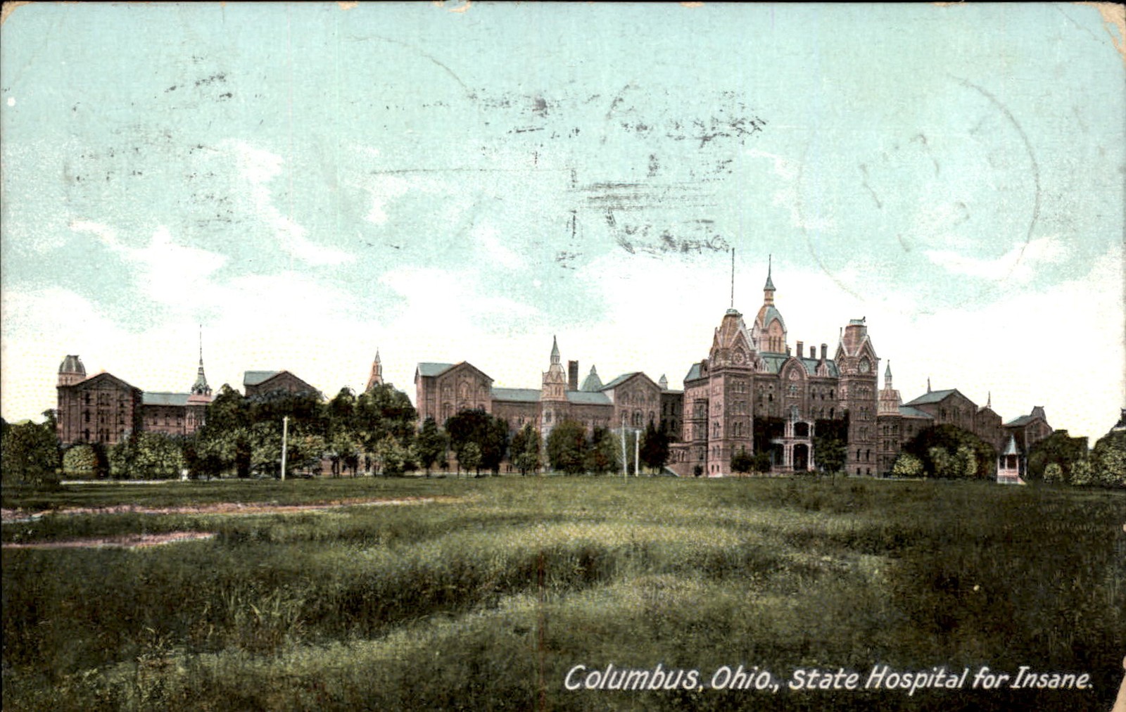 Columbus OH State Hospital for Insane c1900s-10s Vintage Postcard