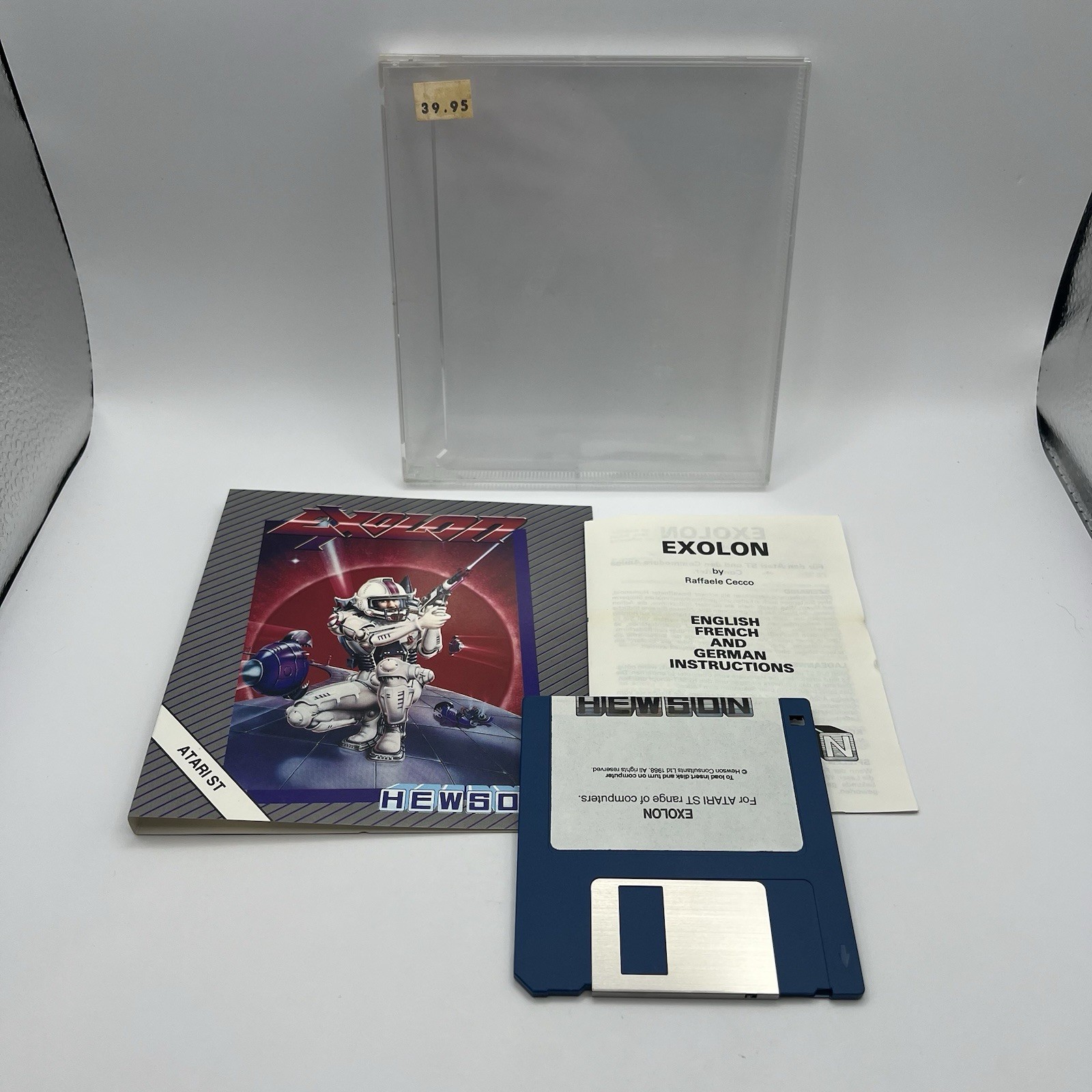 Exolon Atari ST Hewson Complete PAL Plastic Case Tested Working US Seller