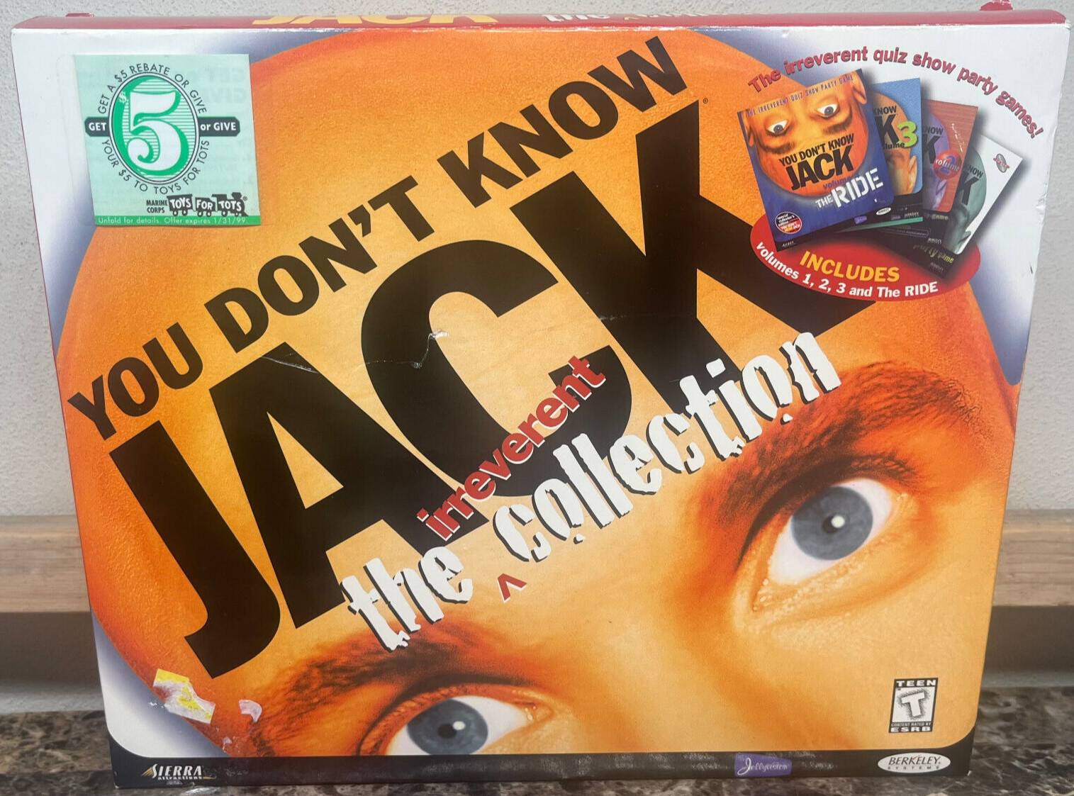 You Don't Know Jack The Irreverent Collection PC Big Box Game Sierra 1998 SEALED