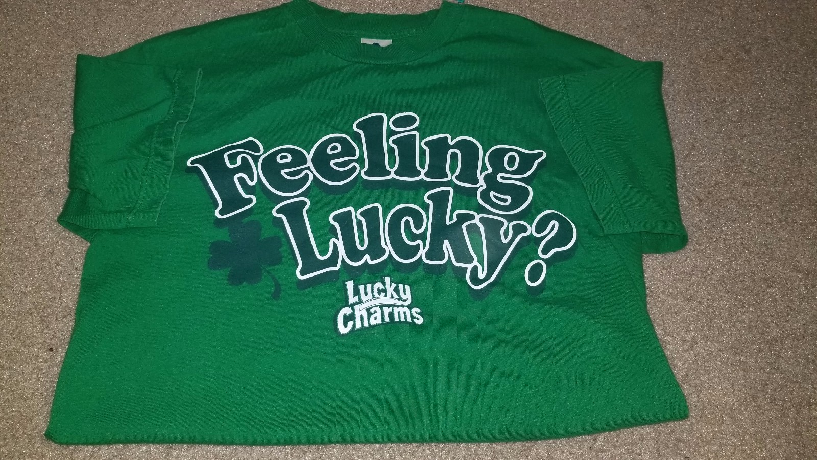 Lucky Charms Cereal Feeling Lucky? T-Shirt Mens M Medium Alstyle 100% Cotton