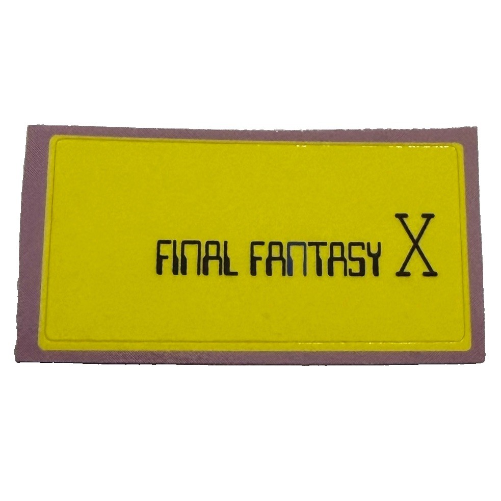 Sony PS2 Final Fantasy X 2001 Vintage VTG Memory Card Sticker Mag Promo