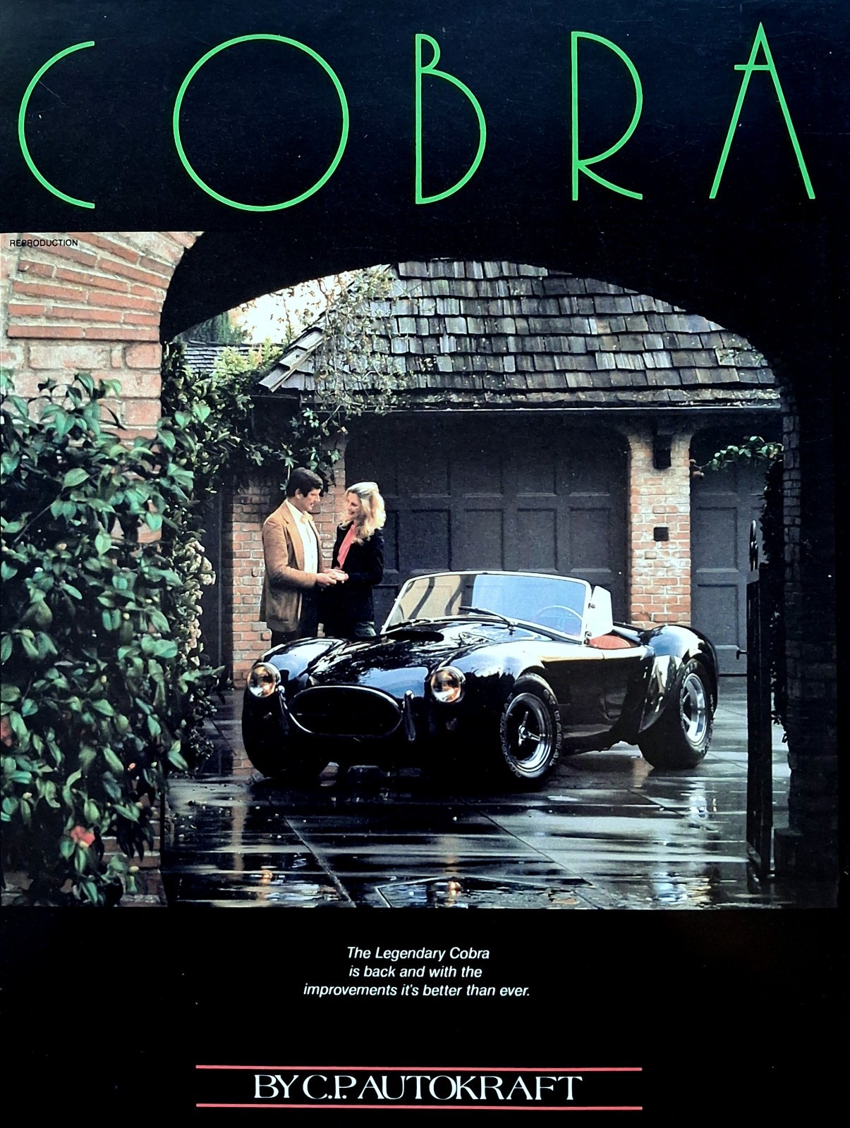 COBRA ~1986 C.P. Autokraft Cobra * Original Flyer * VG * 