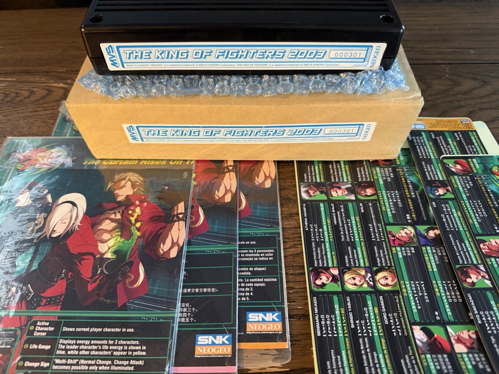 The King of Fighters 2003 MVS NEO GEO Matching Numbers 100% Complete