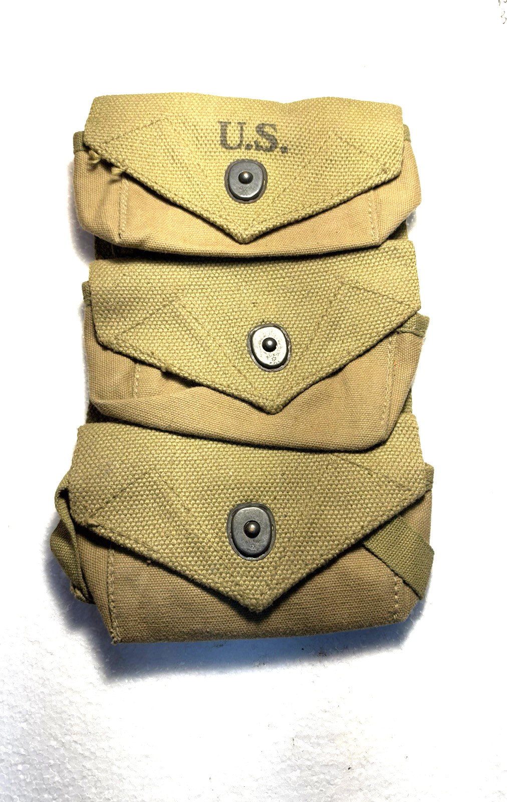 WWII US ARMY THREE POCKET GRANADE CARRIER 1944 NICE