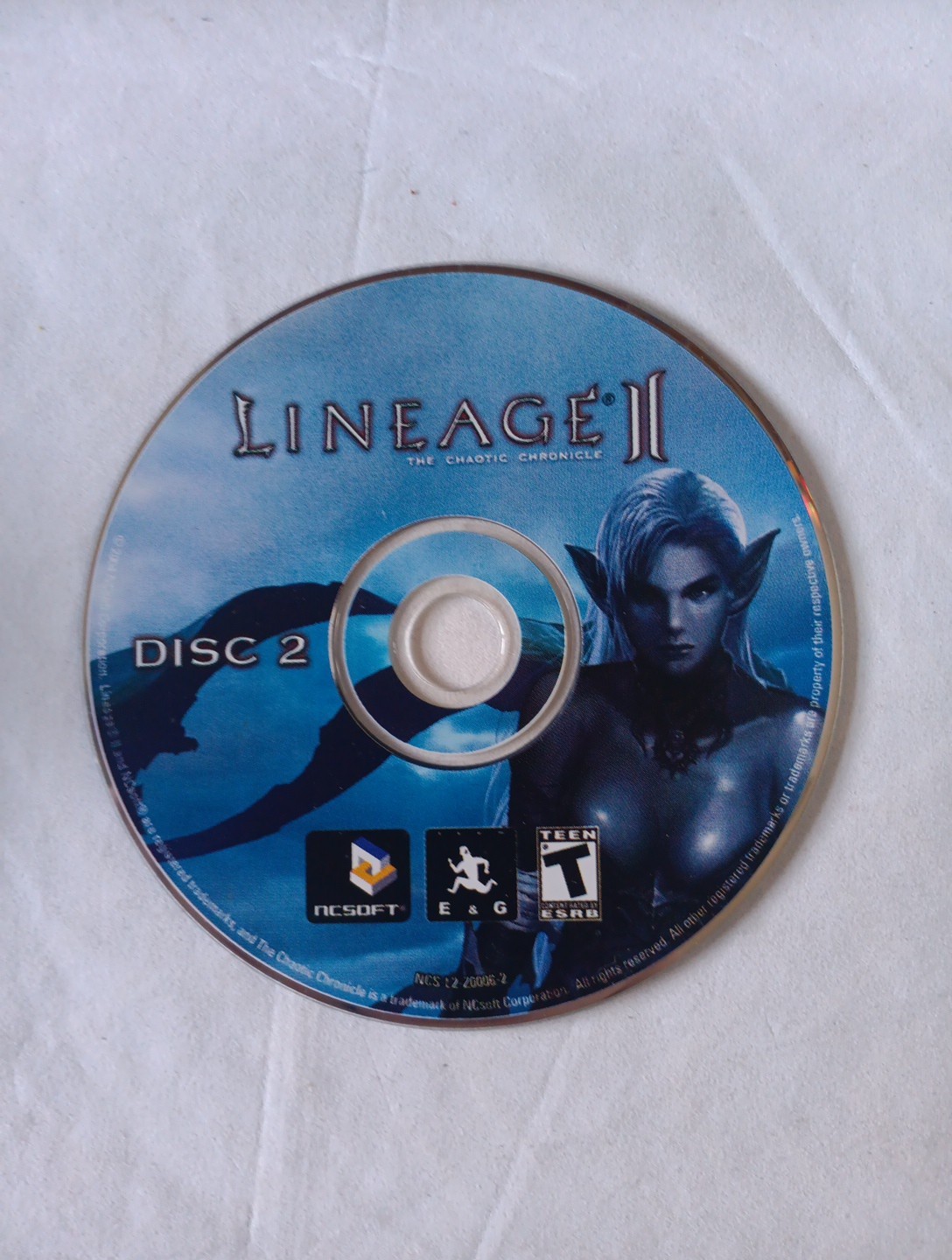 Lineage II: The Chaotic Chronicle (PC, 2004) DISC #2 ONLY INCOMPLETE