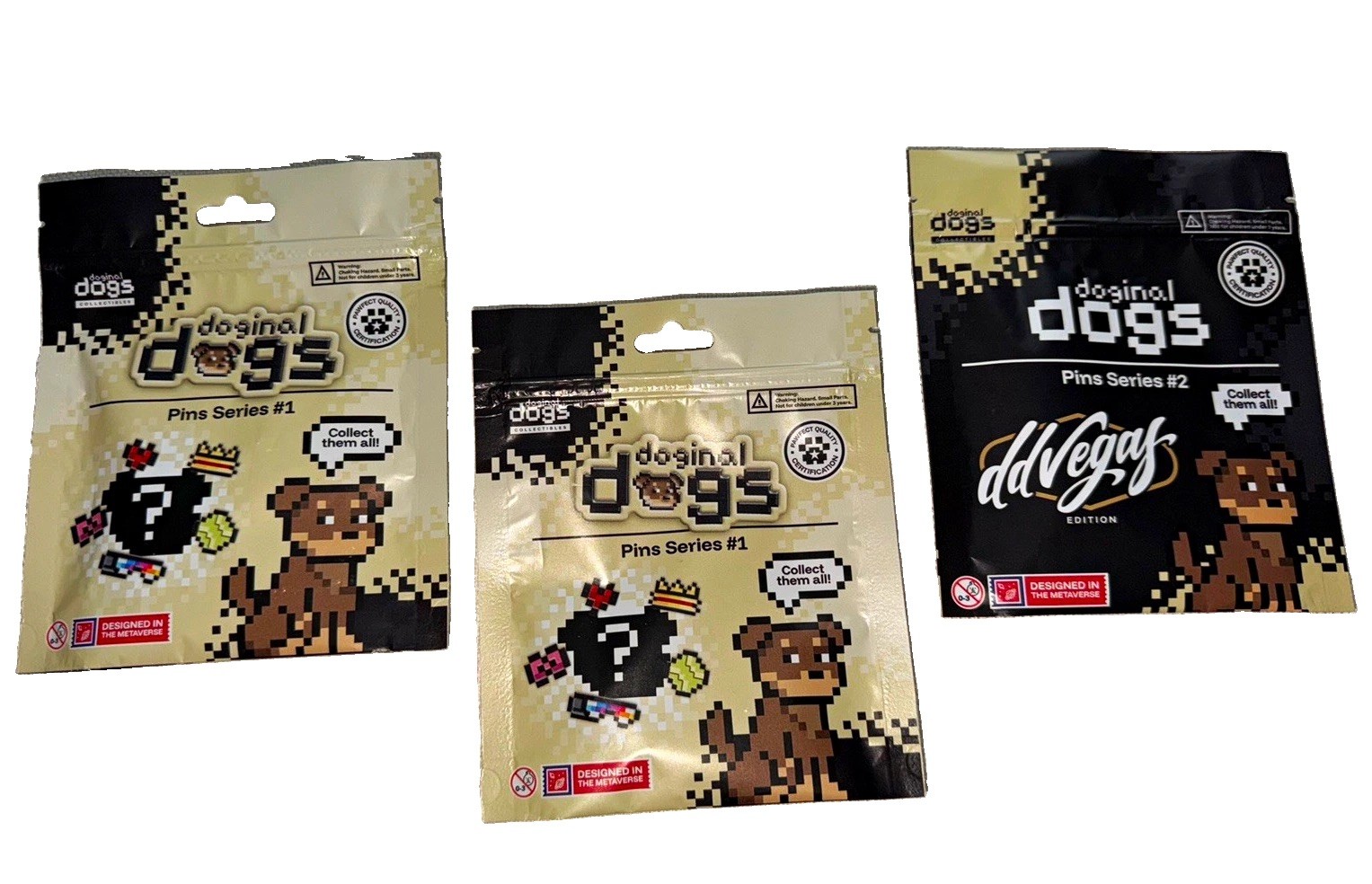 Doginal Dogs Pins Mystery Pack Lot of 3, Series 1 & 2