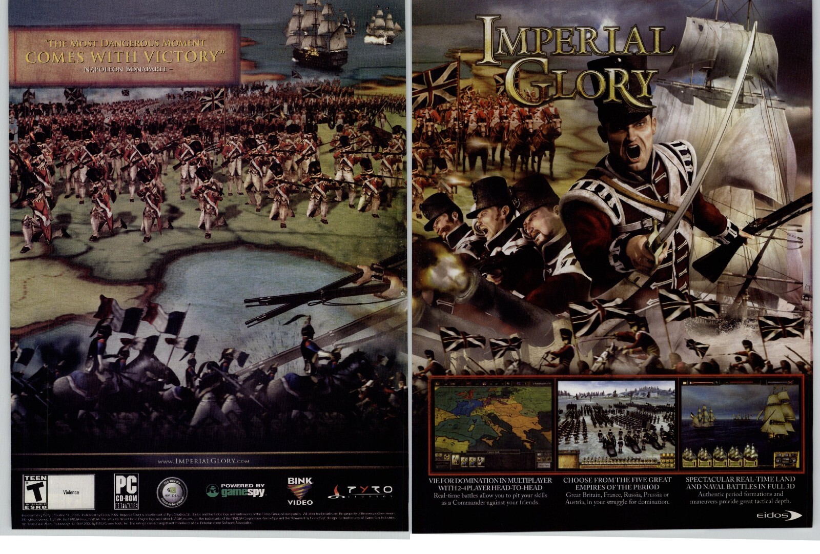 Imperial Glory RTS PC Video Game Art 2005 Vintage Print Ad Poster 