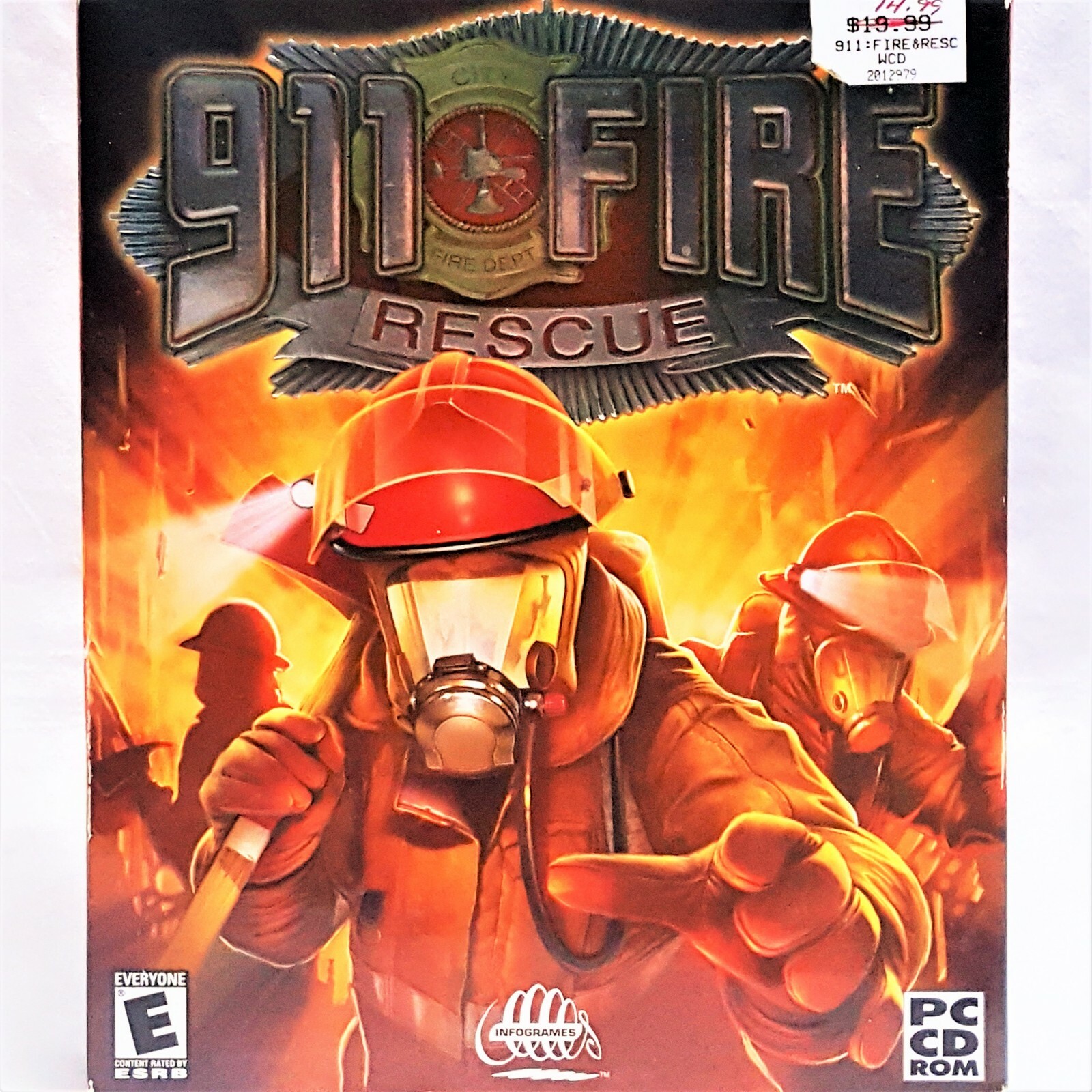 2001 911 FIRE & RESCUE PC Game Complete Store Big Box Firefighter Rescue Victims