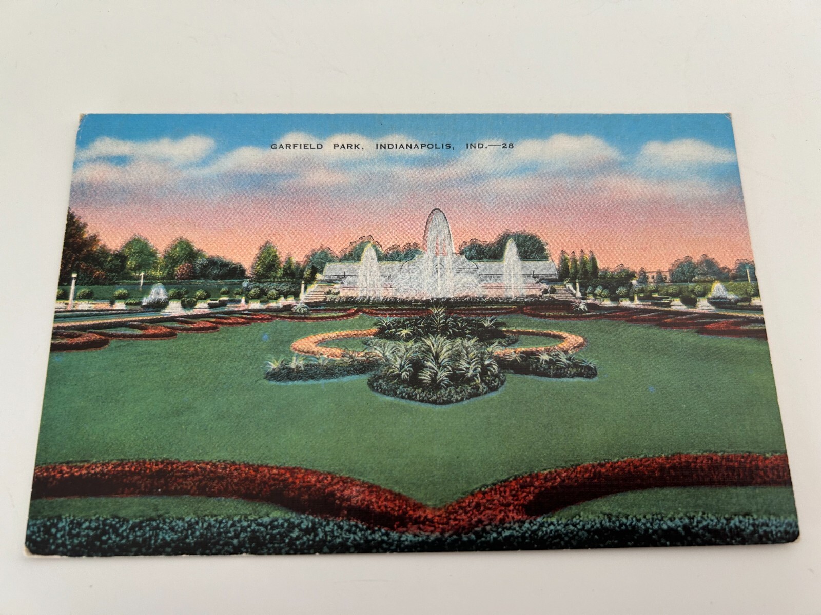 Garfield Park Indianapolis Indiana Postcard