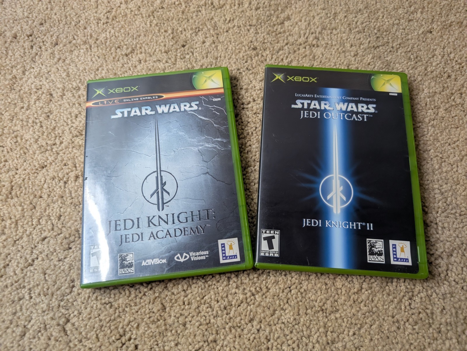 Star Wars Jedi Knight: Jedi Academy & II: Jedi Outcast; Both CIB (Xbox, 2002)