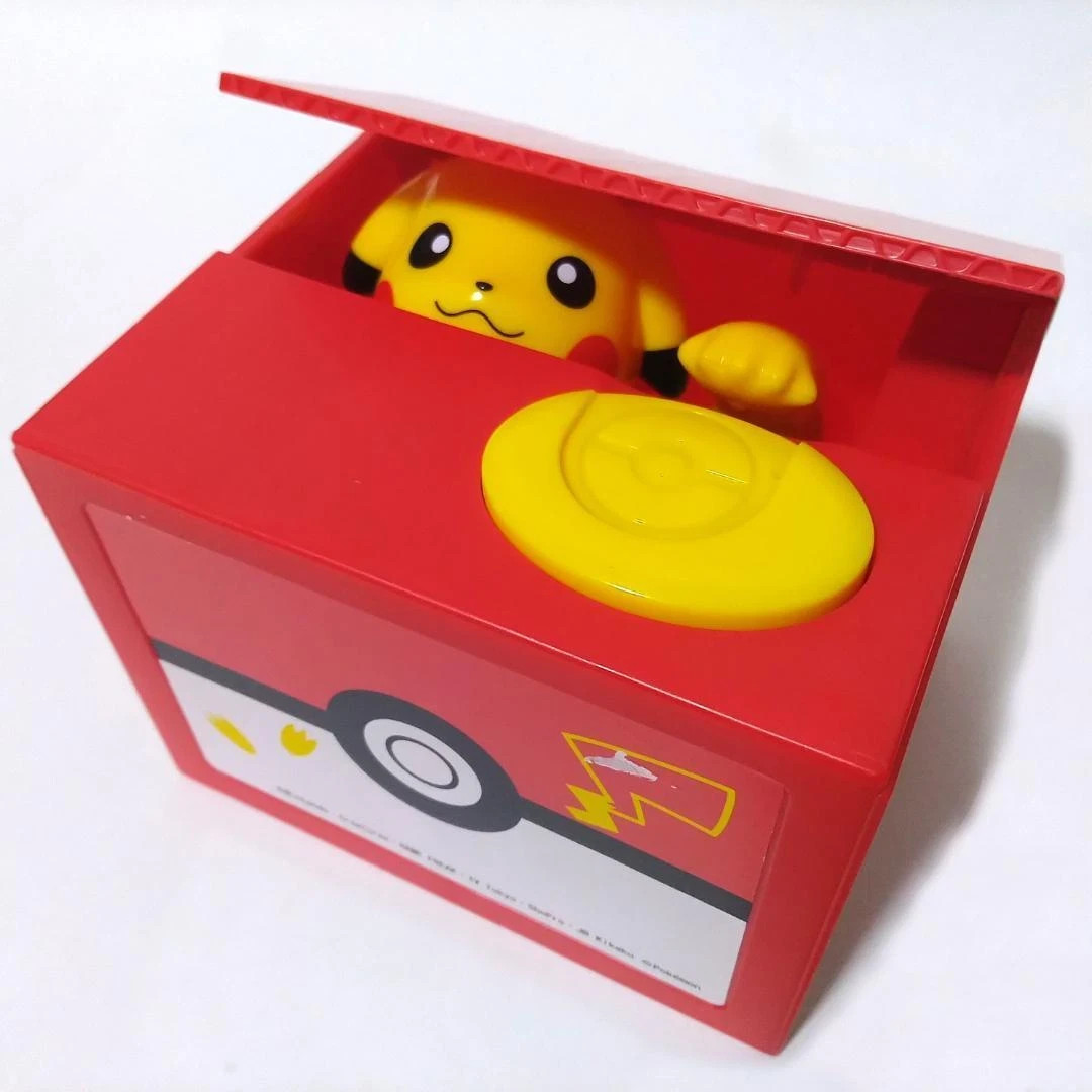 Pokemon Pikachu Automatic Coin Bank Money Box Stealing Coin Toy NEW