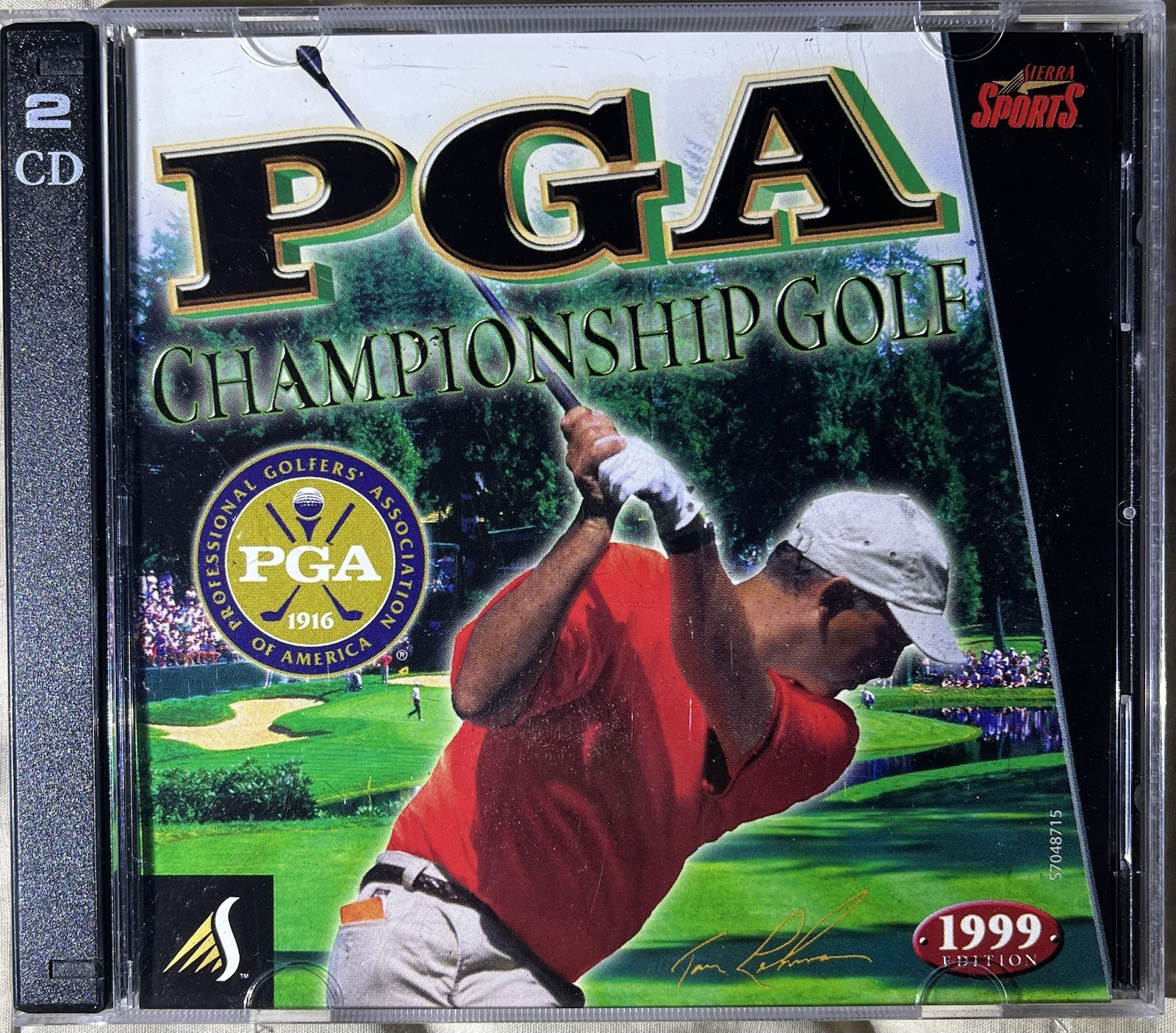 Sierra Sports PGS Championship Golf PC CD ROM Video Game 1999 Edition 2 Disc Win