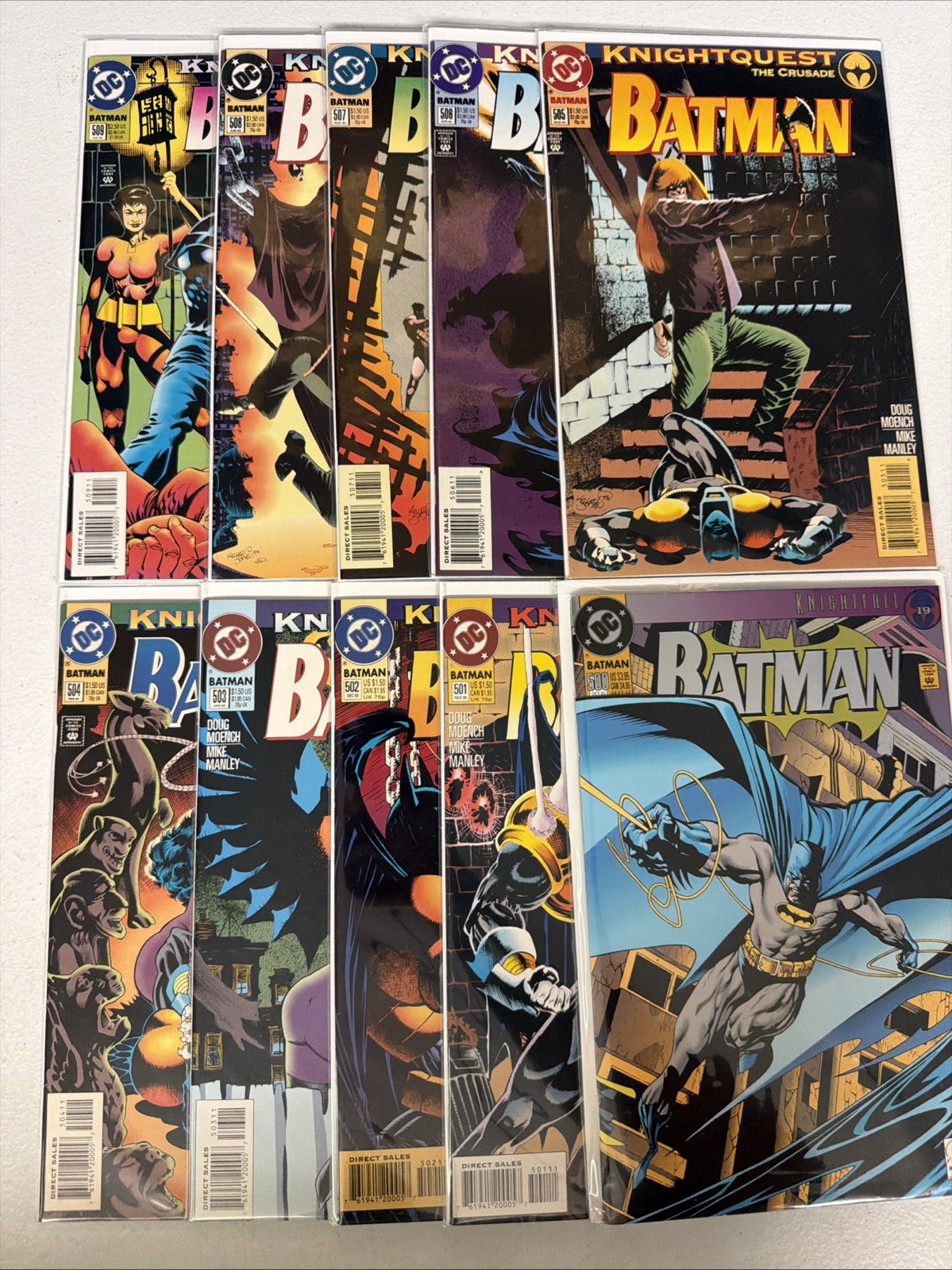 Batman #500 501 502 503 504 505 506 507 508 509 DC Comics Lot Run Set VF *W2